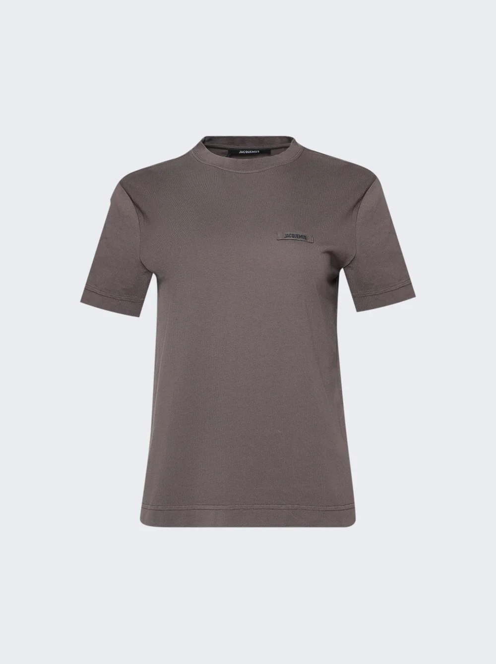 Gros Grain Logo T-shirt Brown - 1