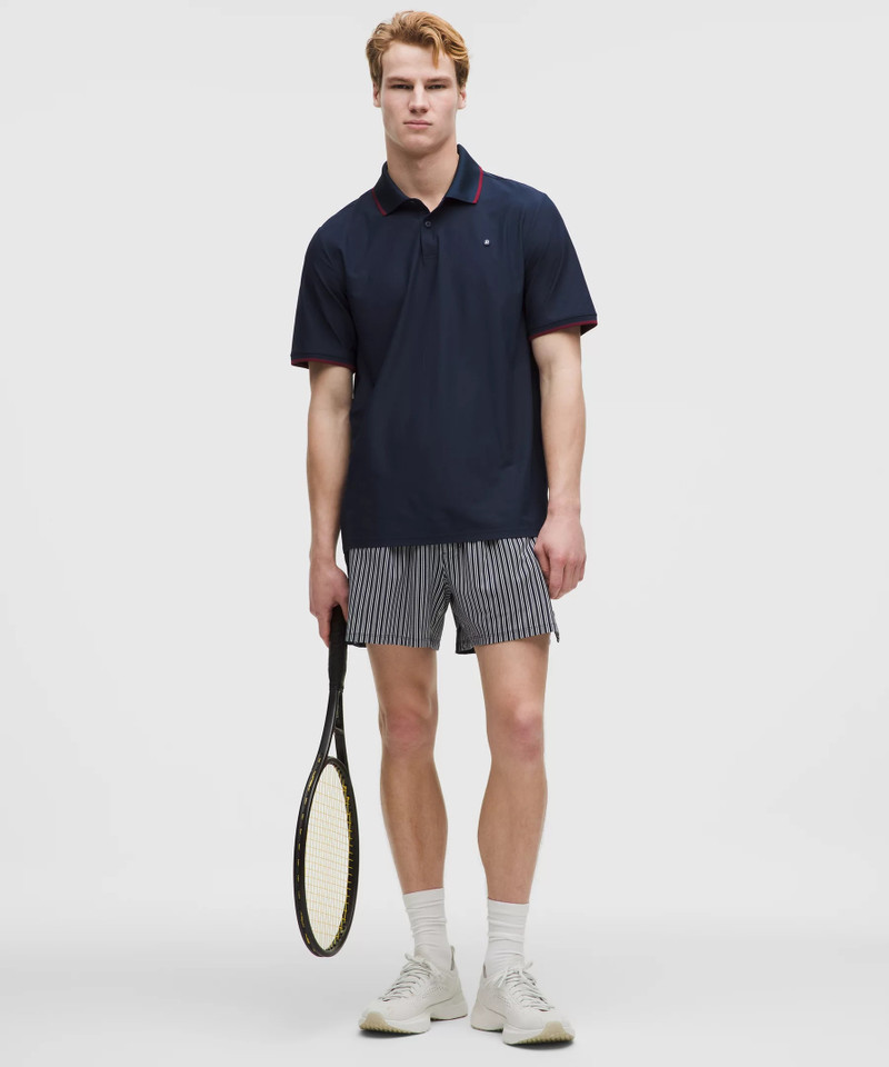 Mesh-Panelled Tennis Short 5" 1