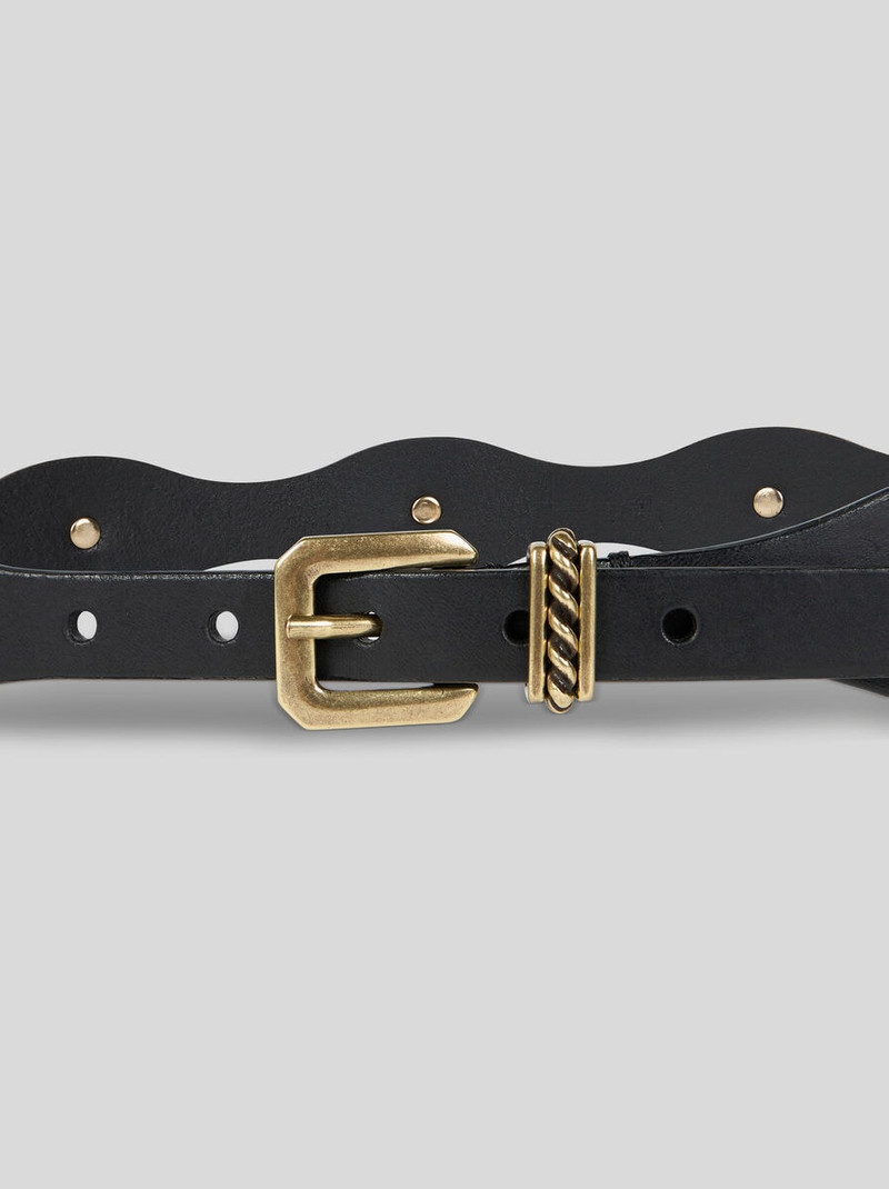 Etro LEATHER BELT WITH JEWEL STUDS outlook