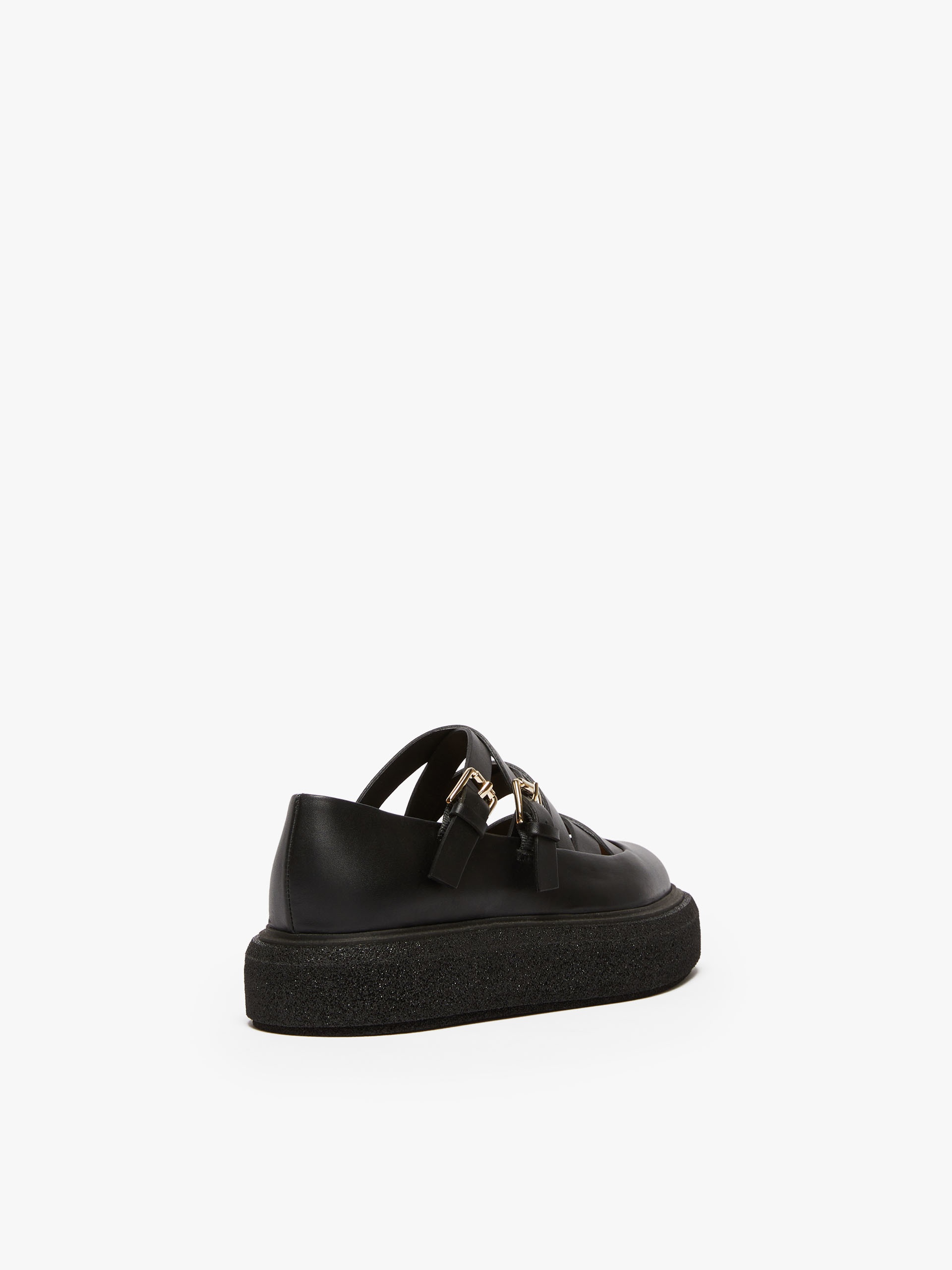 ROCKBALLET Leather ballet flats with straps - 3