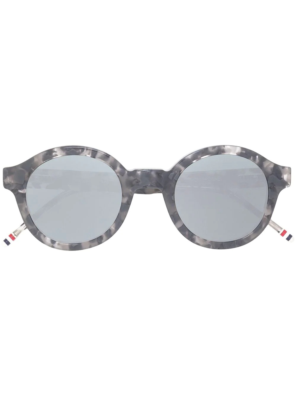 Round Grey Tortoise Sunglasses - 1