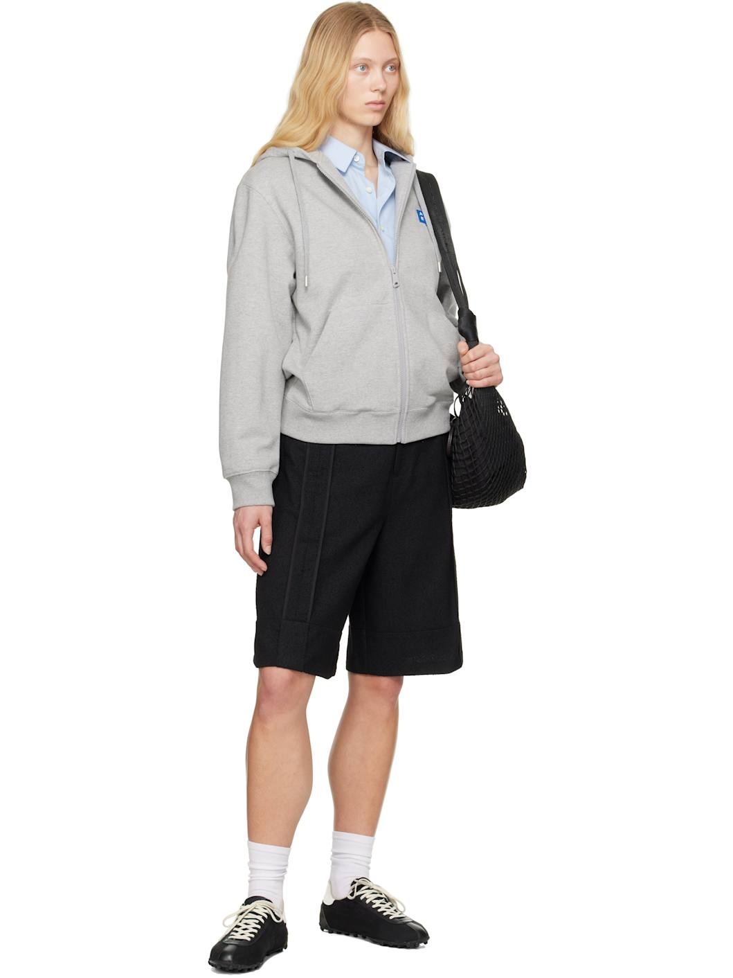 Gray Sig; TRS Tag 01 Zip-Up Hoodie - 4