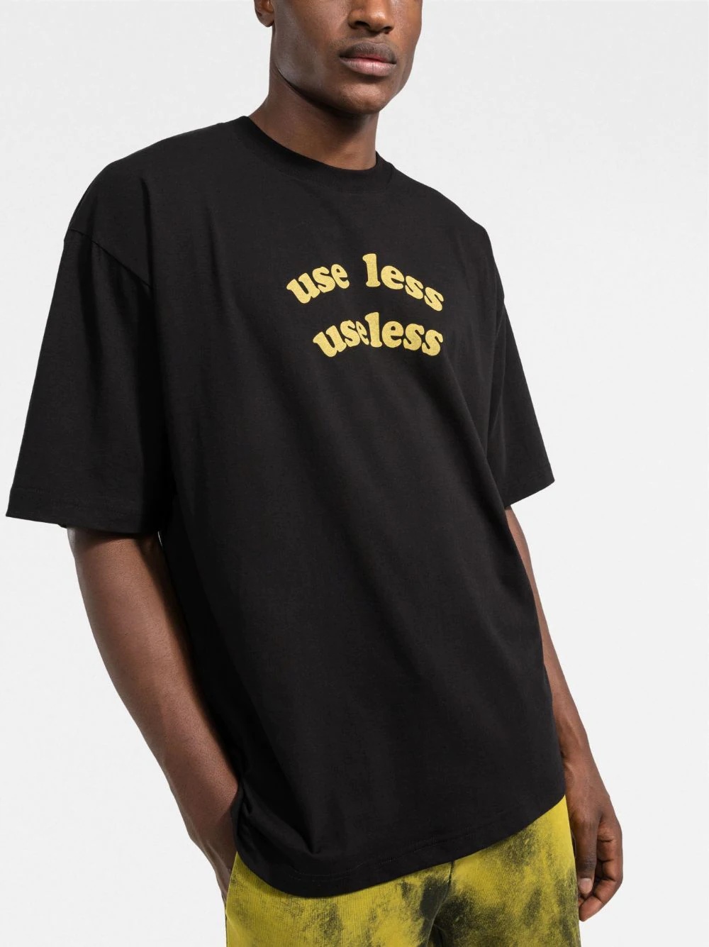 slogan-print oversized T-shirt - 3