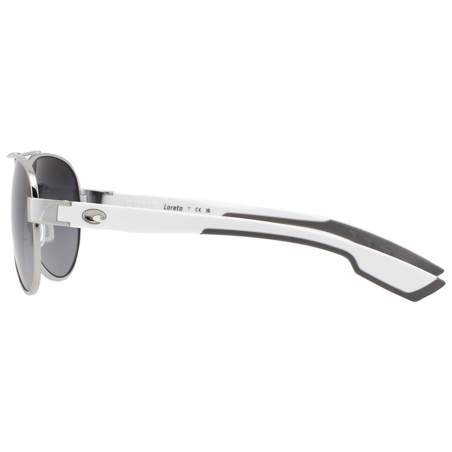 Costa Del Mar - Costa Del Mar Loreto Grey Gradient Polarized Glass Pilot Ladies Sunglasses 6S4006 400634 56 - 5