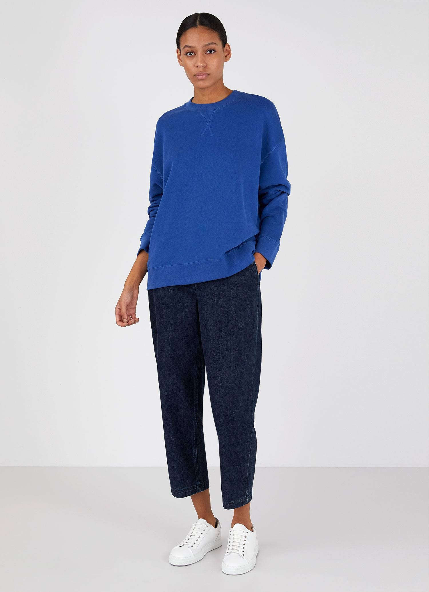 Relaxed Loopback Sweatshirt - 1