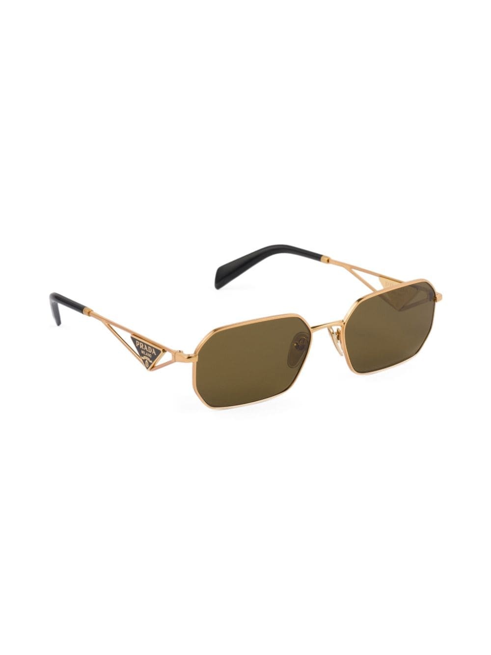 triangle-logo rectangle-frame sunglasses - 3