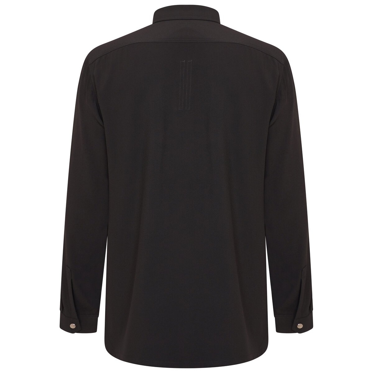 Snap Button Outershirt in Black - 2