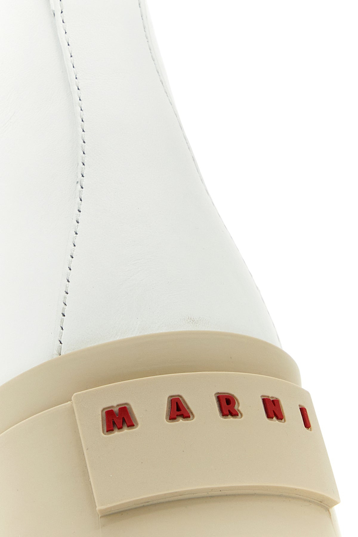 White nappa leather Pablo ankle boots - 4