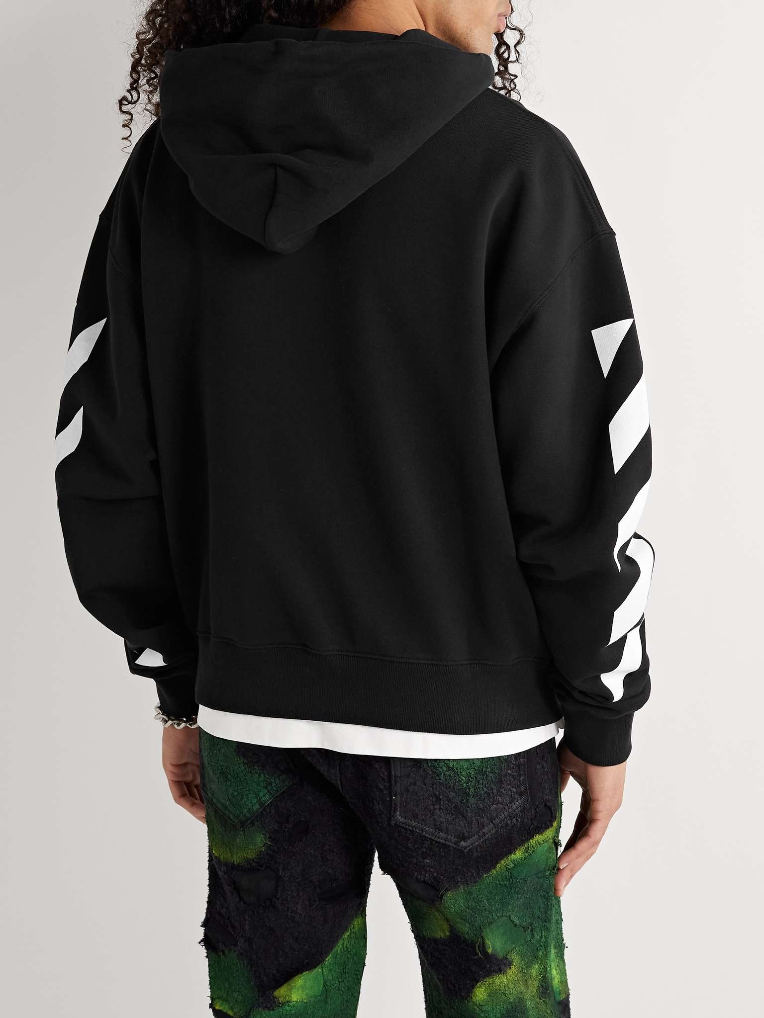 Logo-Print Cotton-Jersey Hodie - 4