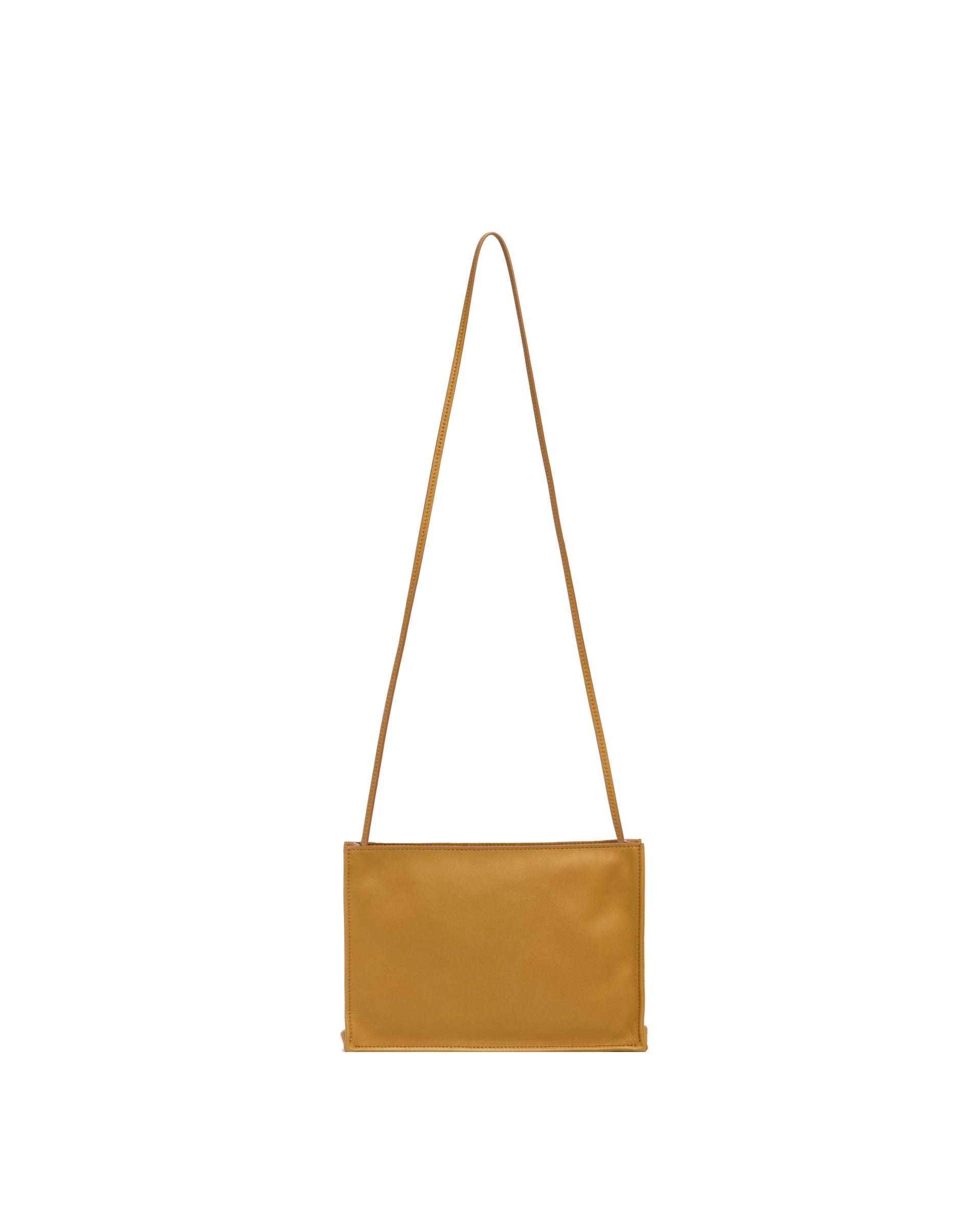 Beige Large To Go Crossbody Leather Bag - 1