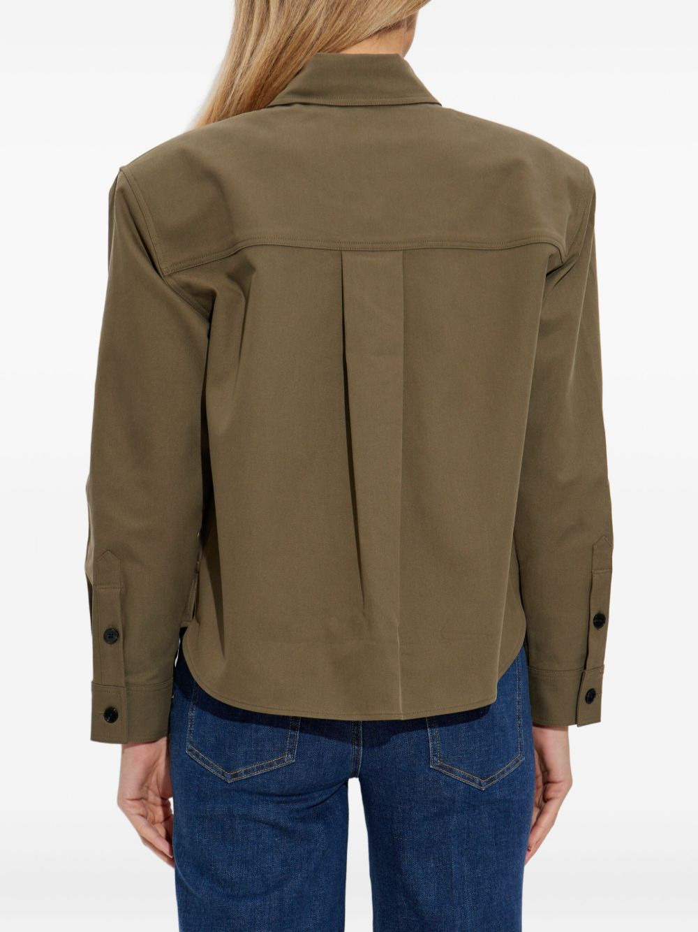 padded-shoulder shirt - 4