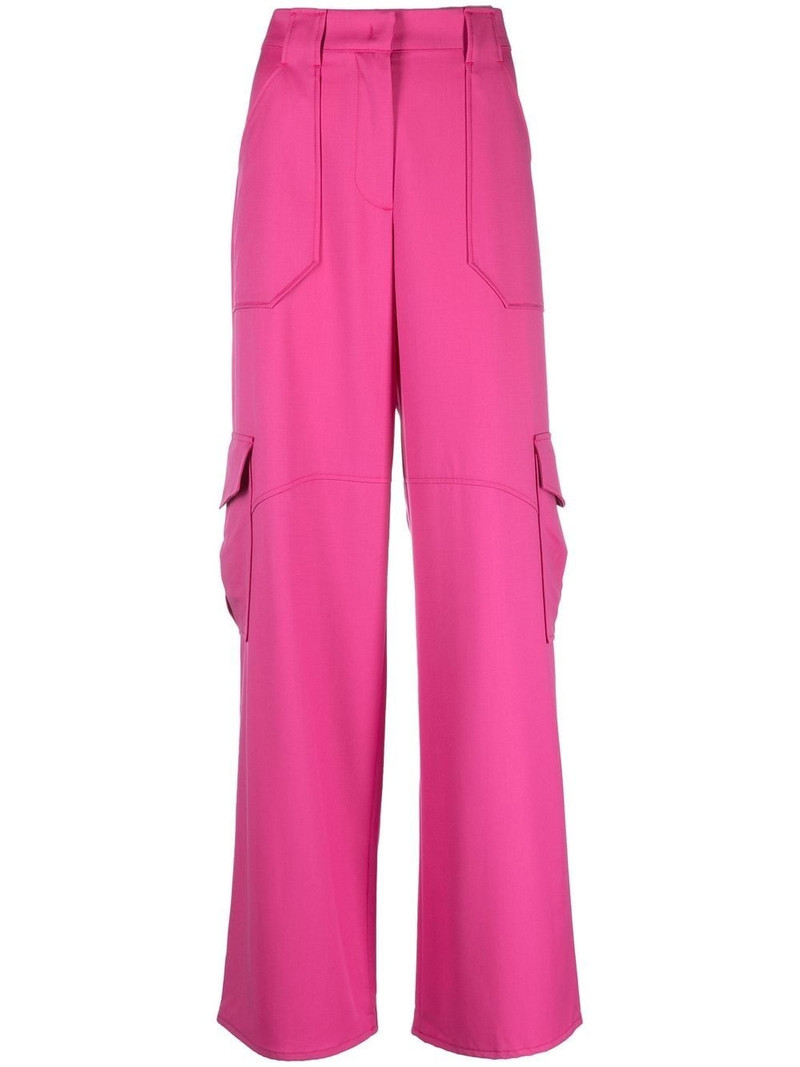 wide-leg cargo trousers 1