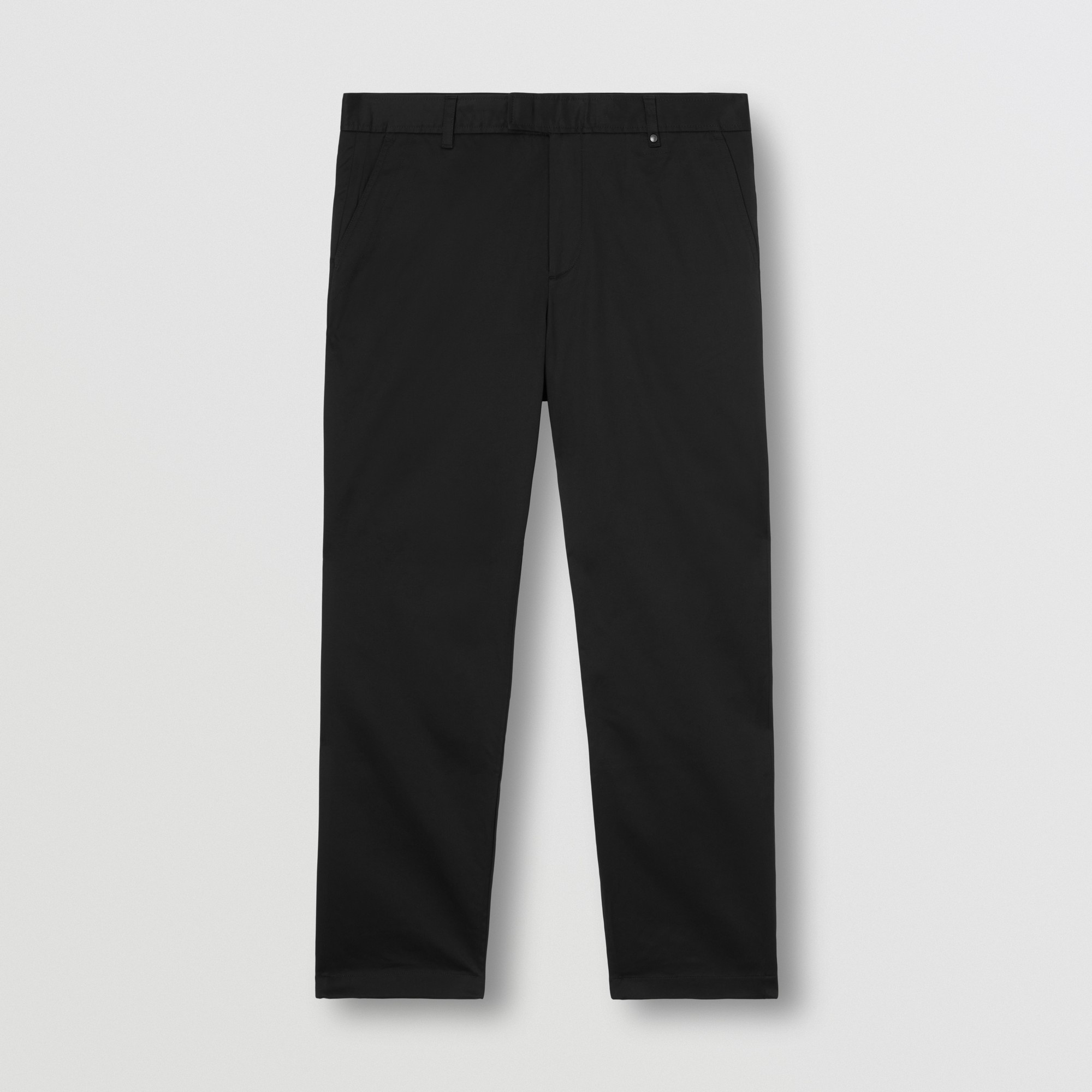 Slim Fit Monogram Motif Stretch Cotton Chinos - 1