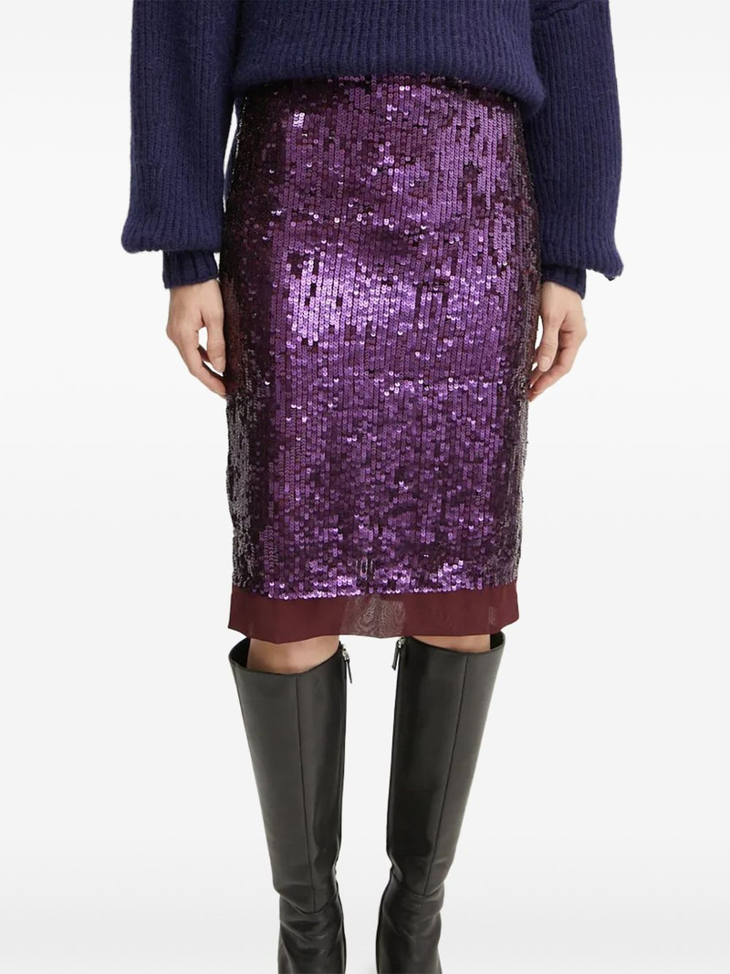 sequin-embellished midi skirt 1