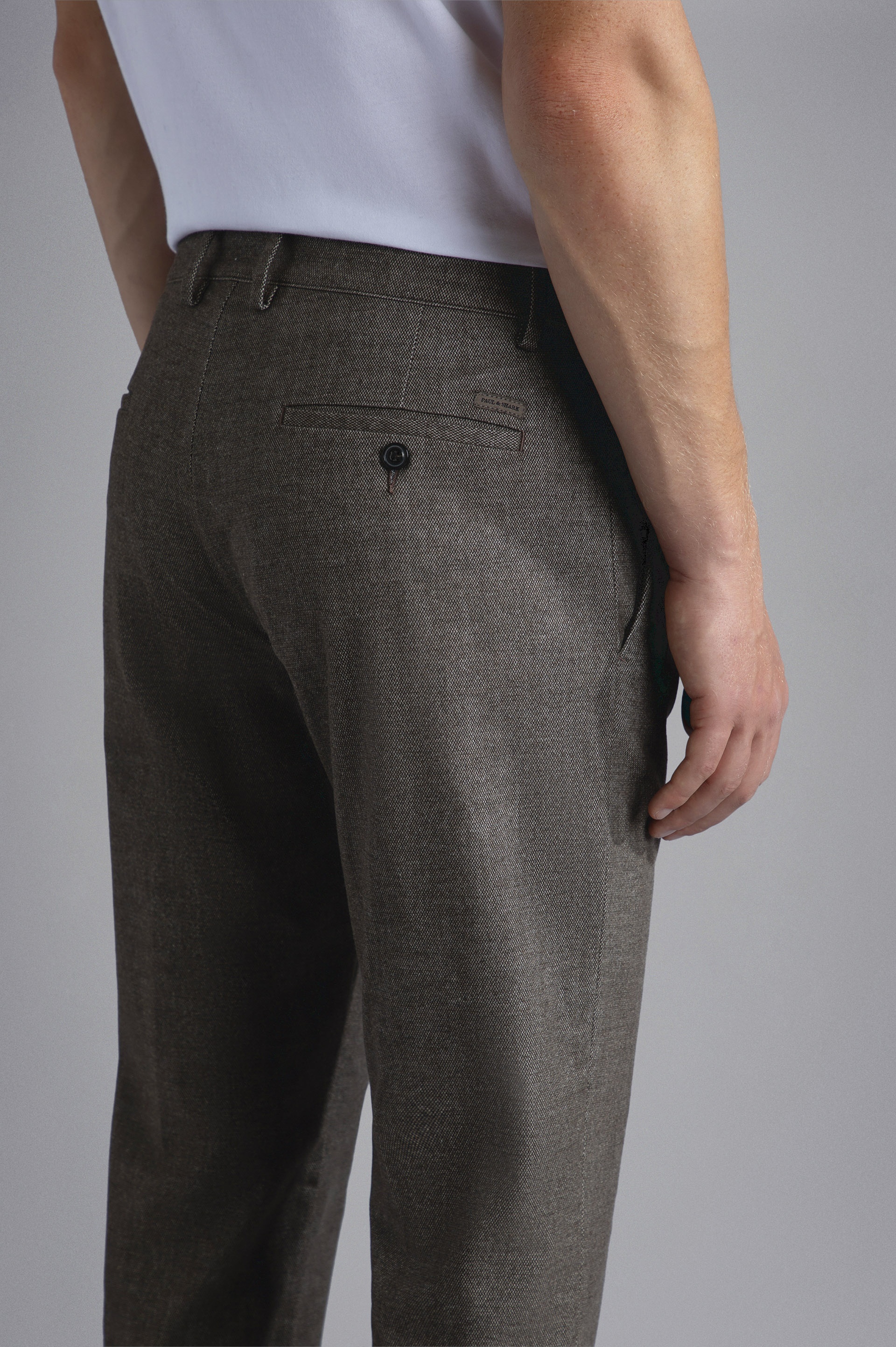 STRETCH MOLESKIN CHINO TROUSERS - 4