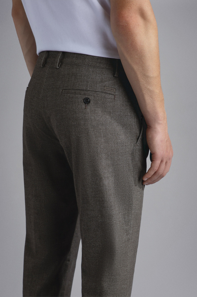 STRETCH MOLESKIN CHINO TROUSERS 4