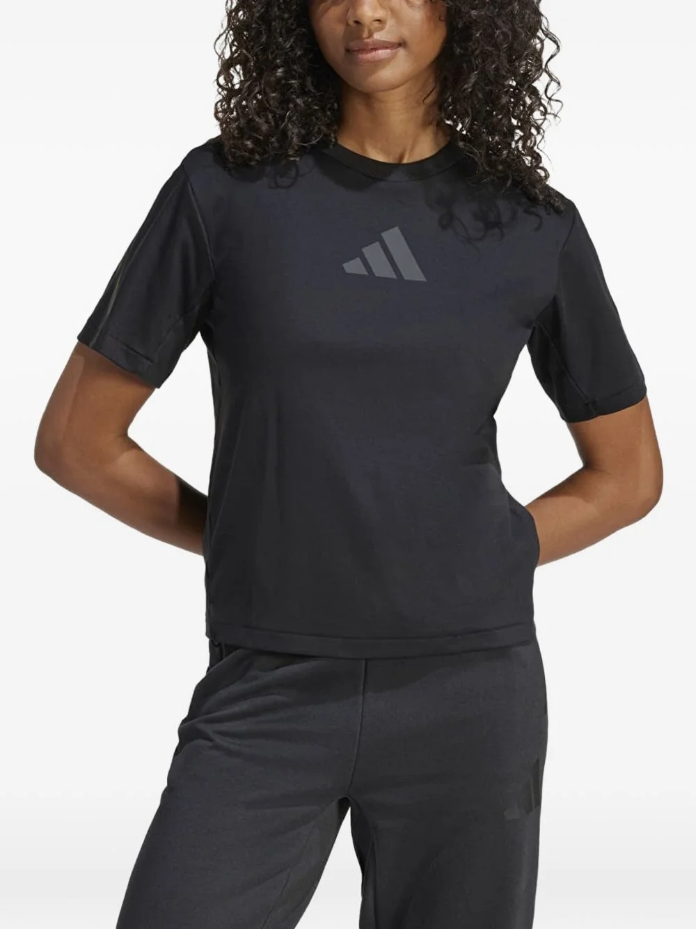 logo-print T-shirt - 1