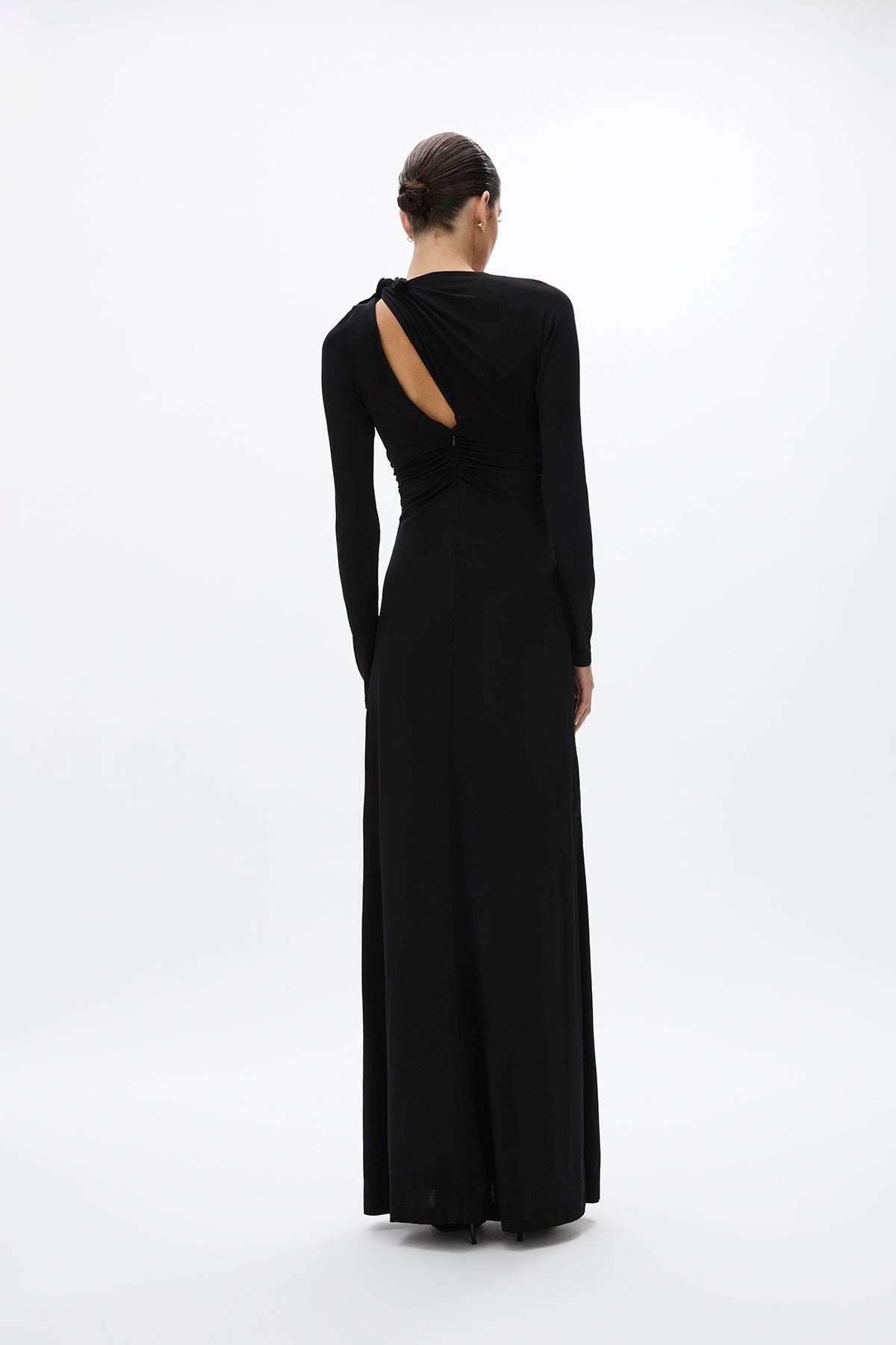 【Rachelさん着用】gadid anoniem GUERIN / BLACK RACHEL GILBERT Size 12 Black Silk Cotton Rhinestone Collar