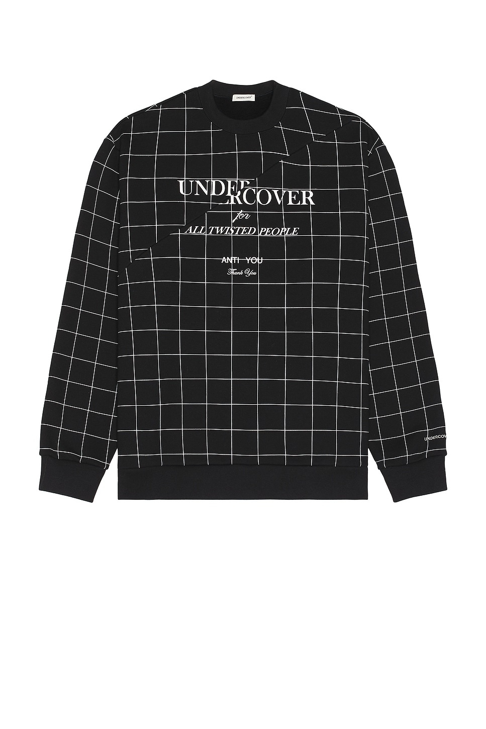 Grid Print Sweater - 1