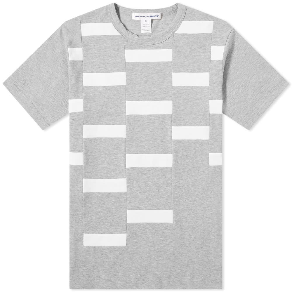 Comme des Garcons SHIRT Rectangle Geo Pattern Insert Tee - 1