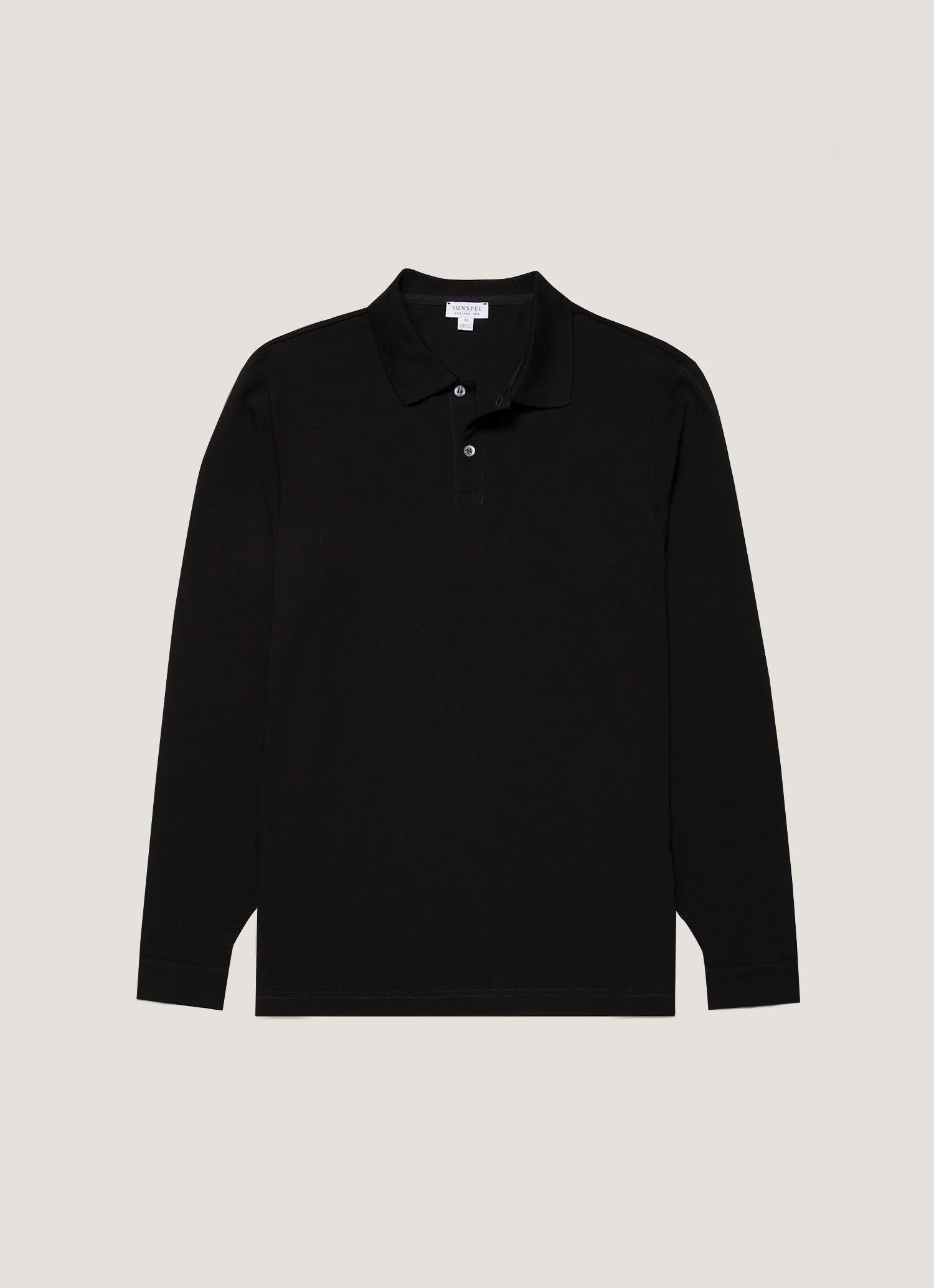 Long Sleeve Piqué Polo Shirt - 1