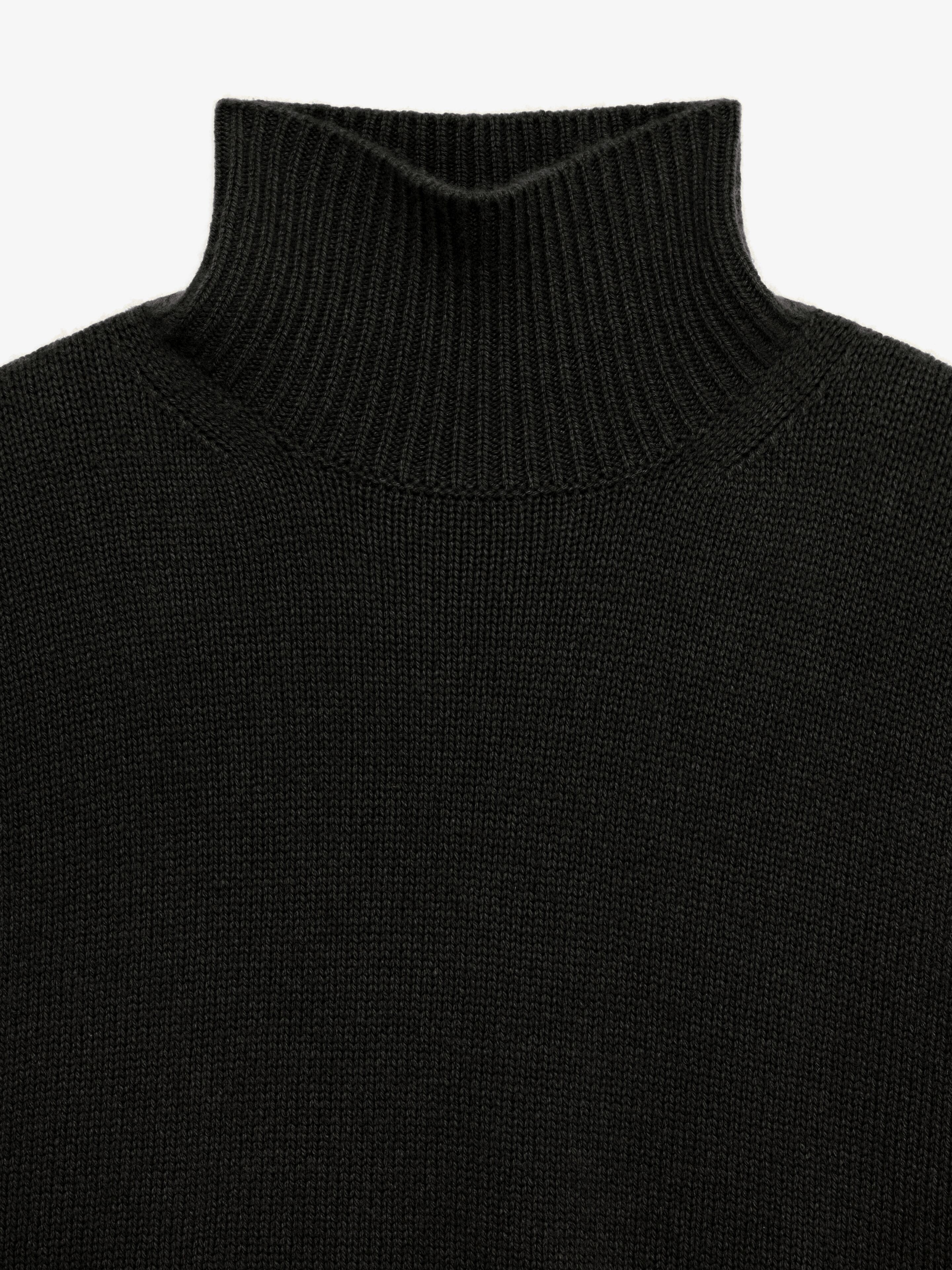OVERSIZED TURTLENECK SWEATER IN CASHMERE - 5