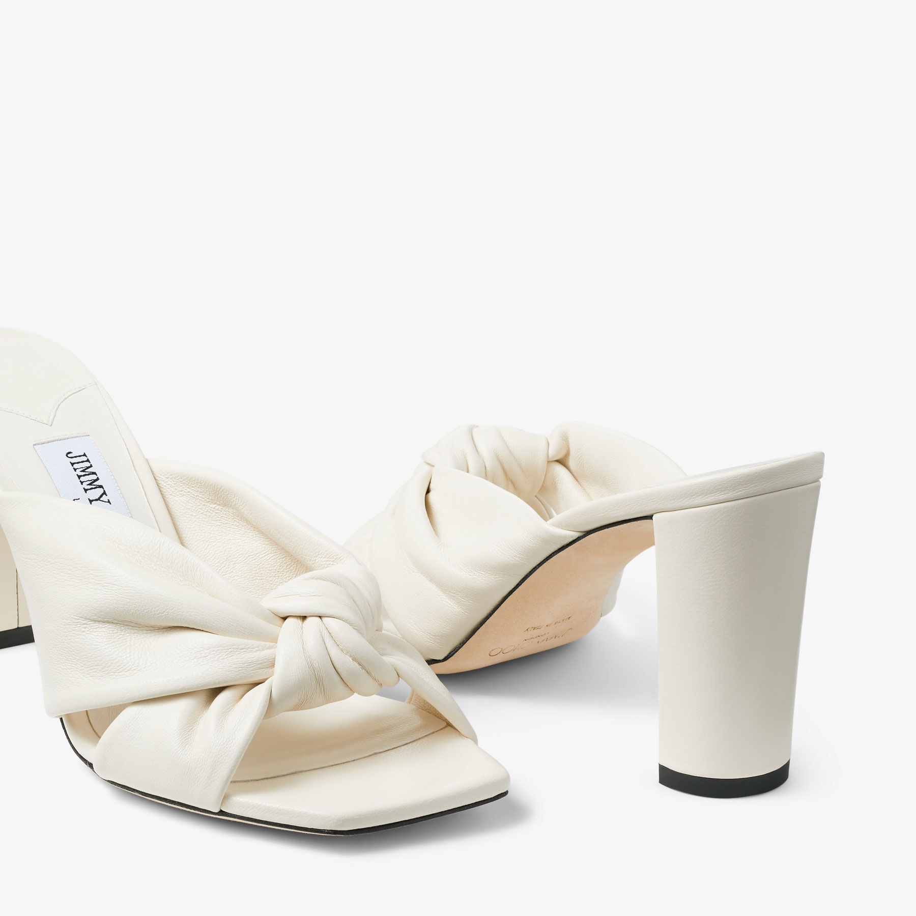 Avenue 85
Latte Nappa Leather Mules - 4