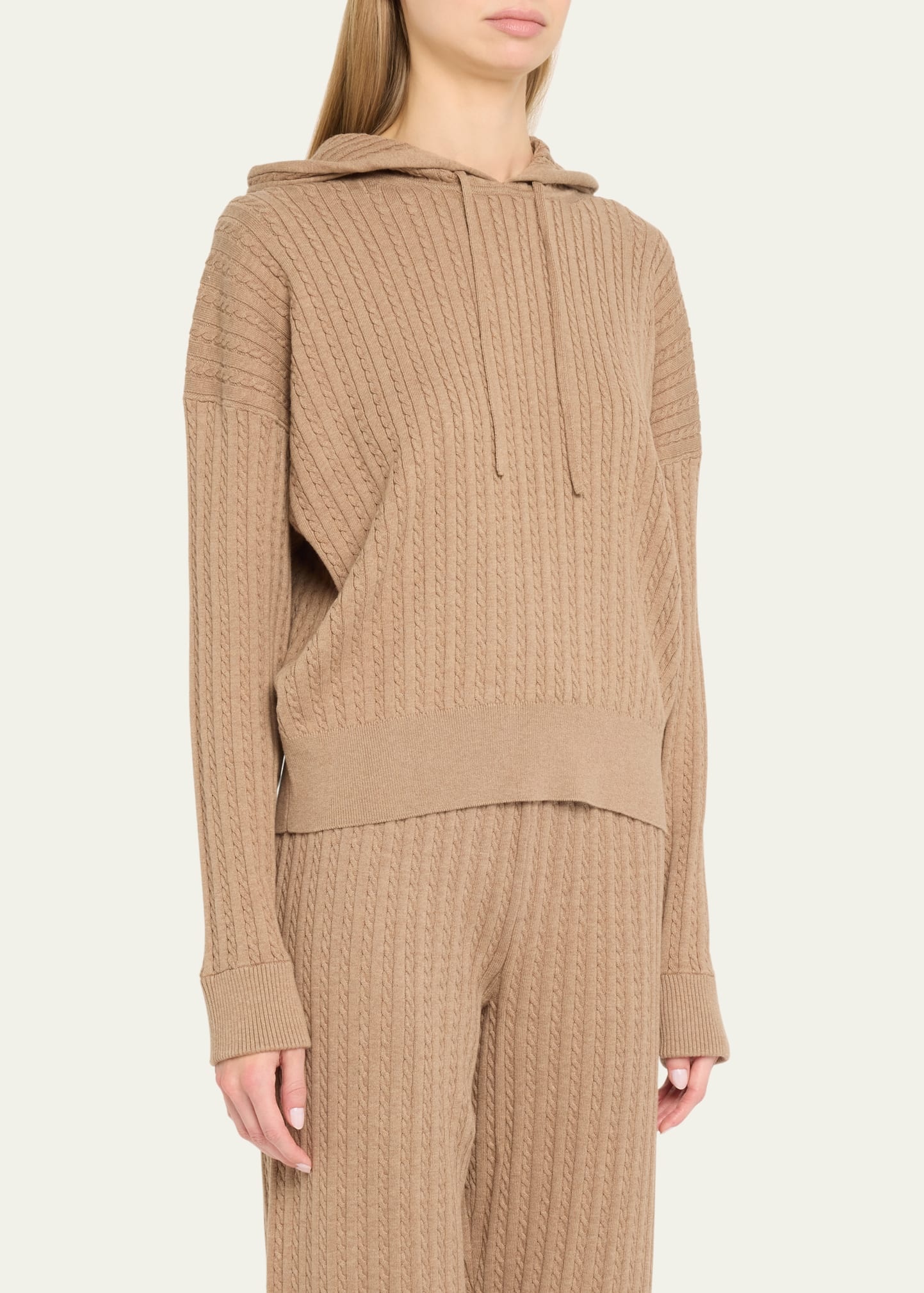 Cable-Knit Hoodie - 4
