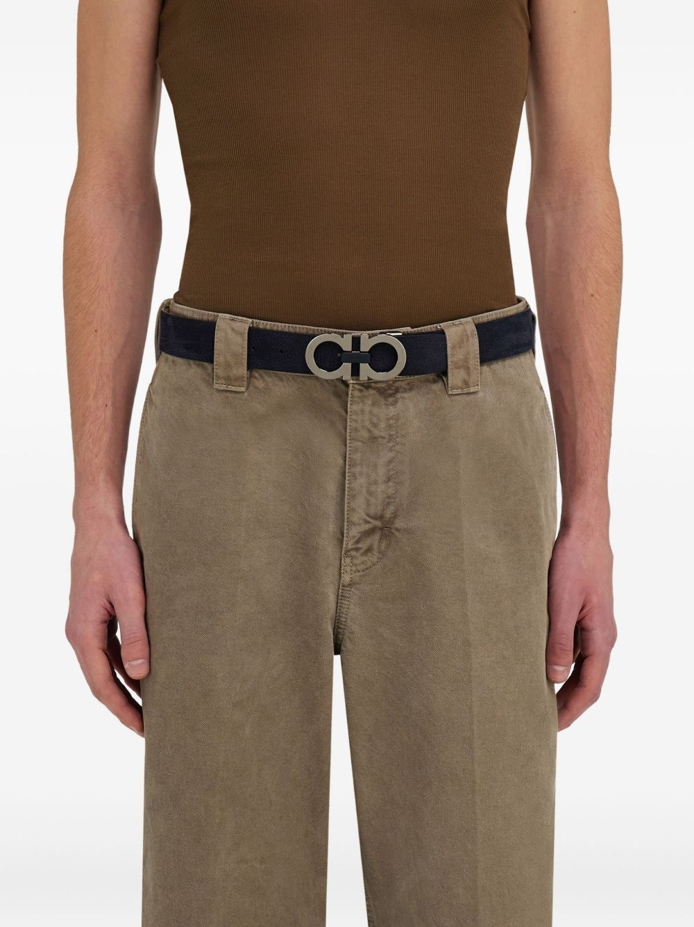 Gancini-buckle belt - 4