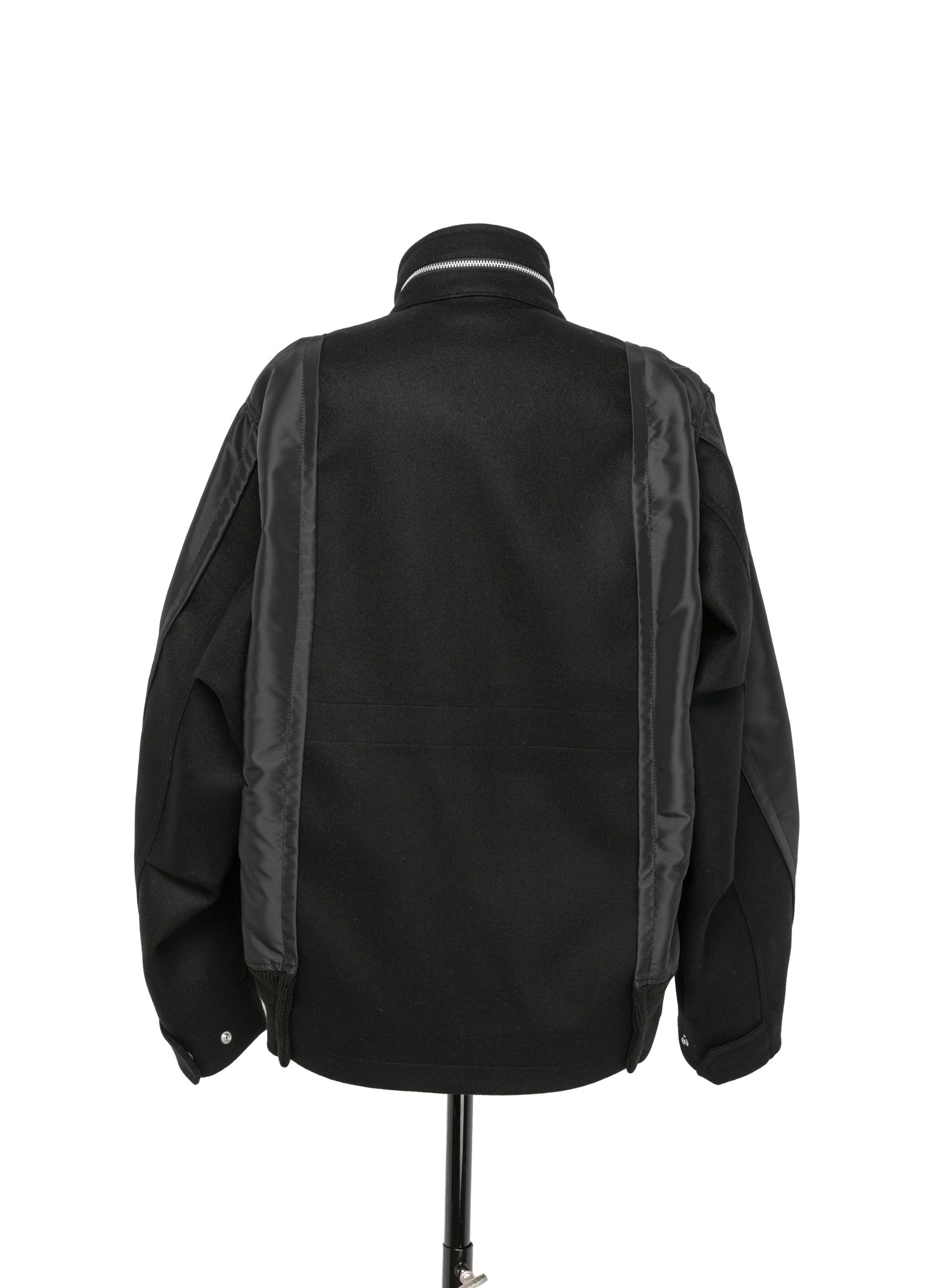 Wool Melton x Nylon Twill Blouson - 4