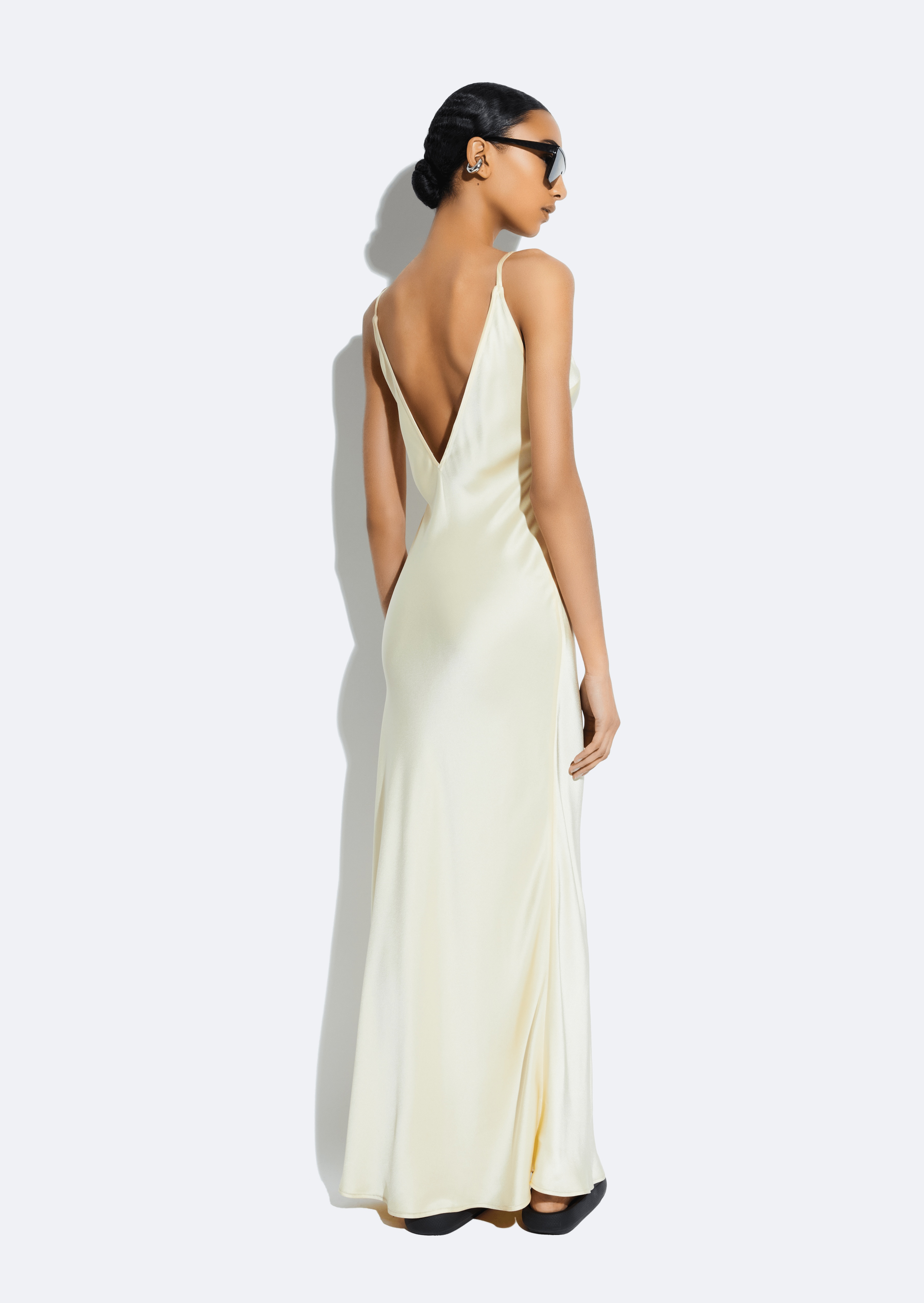 Satin Slip Dress - 3