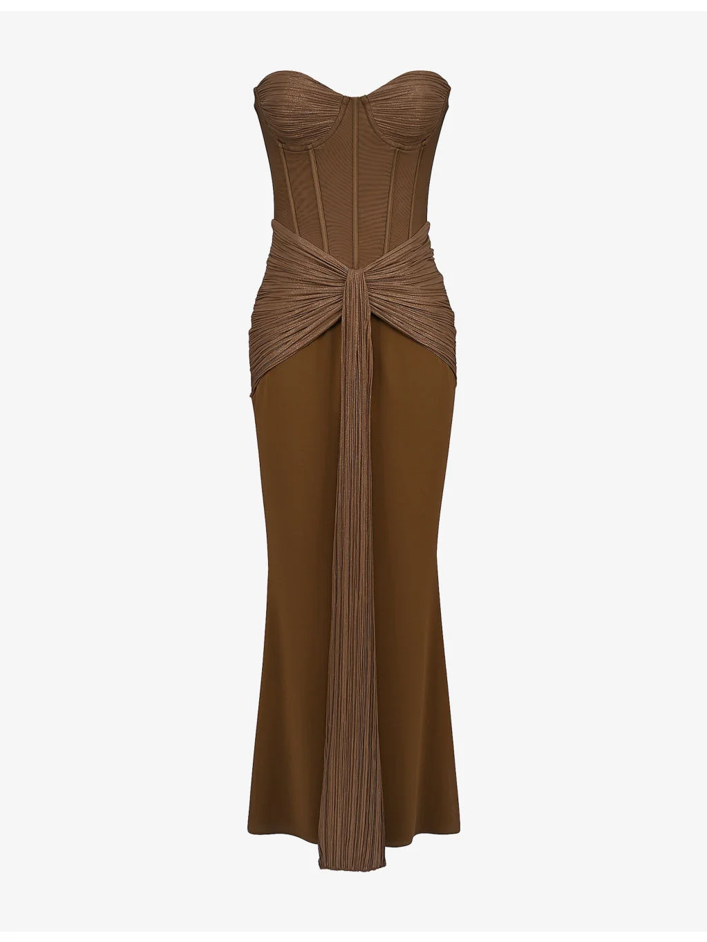 Charlotte Strapless Mesh Maxi Dress - 1