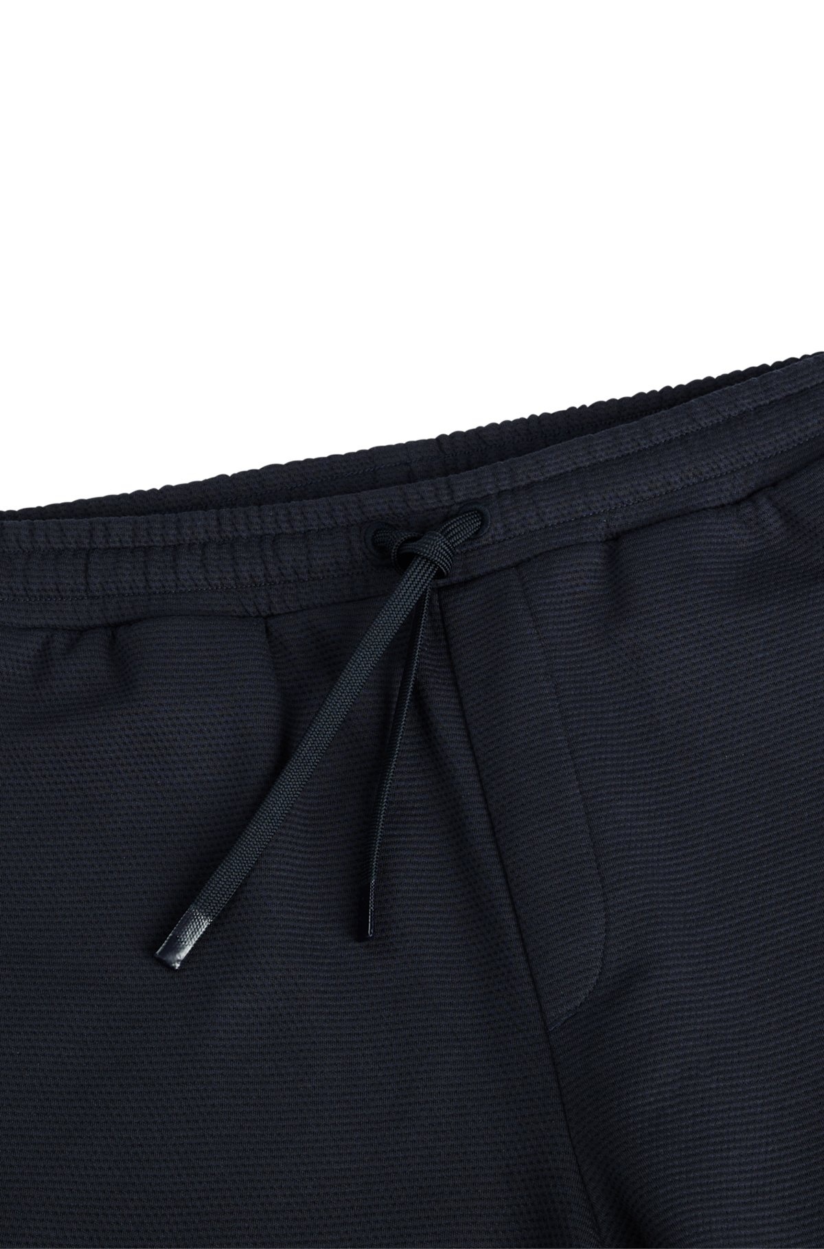 RELAXED-FIT COTTON SHORTS WITH MIRROR-EFFECT STRIPES - 6