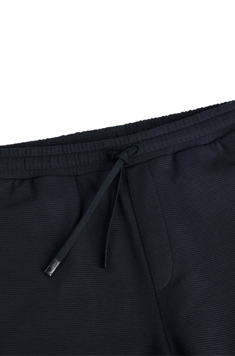 RELAXED-FIT COTTON SHORTS WITH MIRROR-EFFECT STRIPES 6