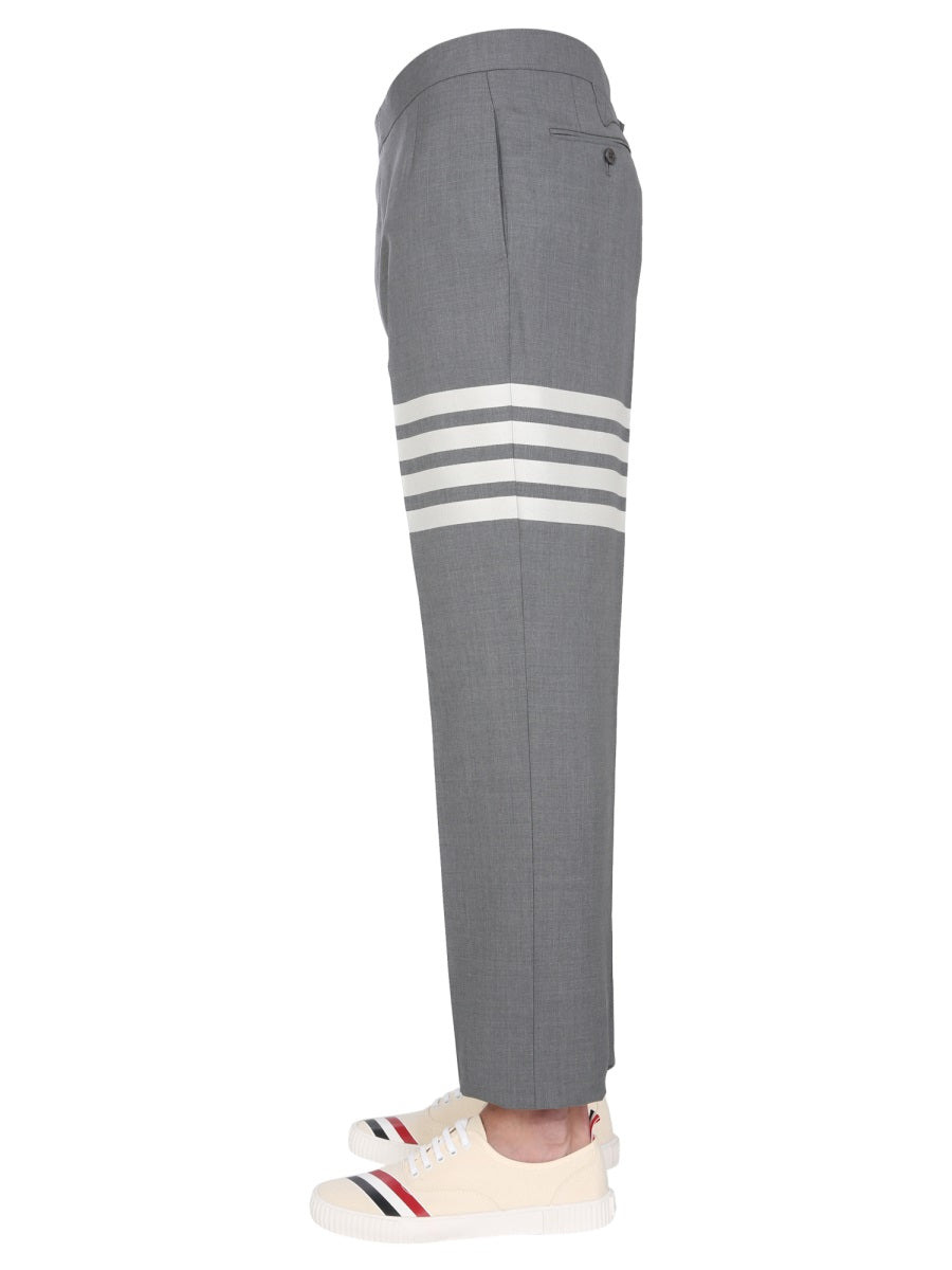 Thom Browne Men Classic Pants With Martingale - 3