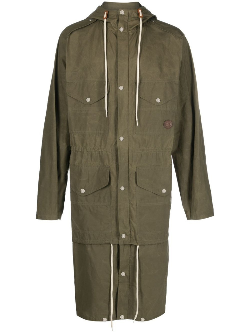waxed hooded parka 1