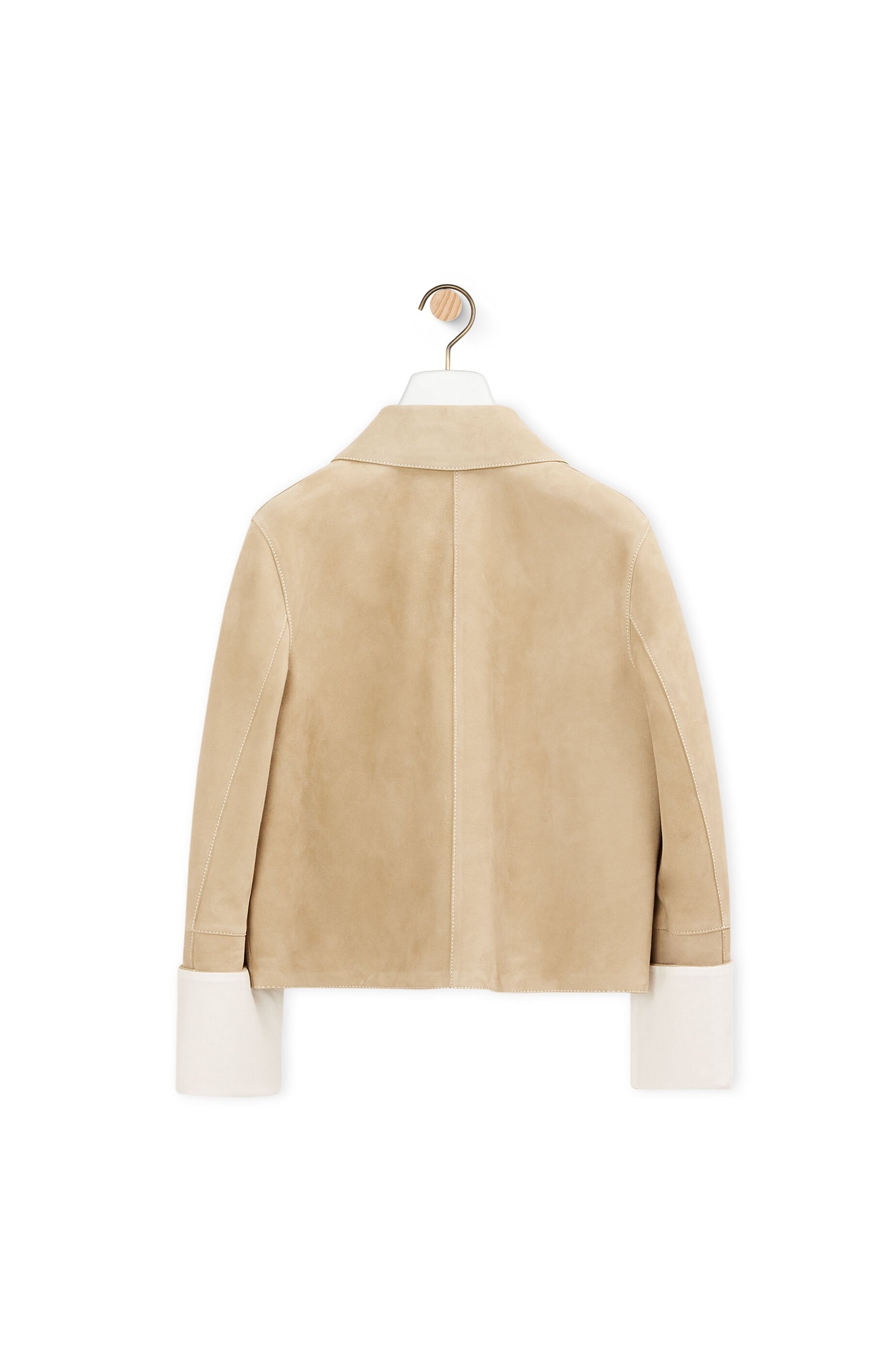 Button jacket in suede - 6