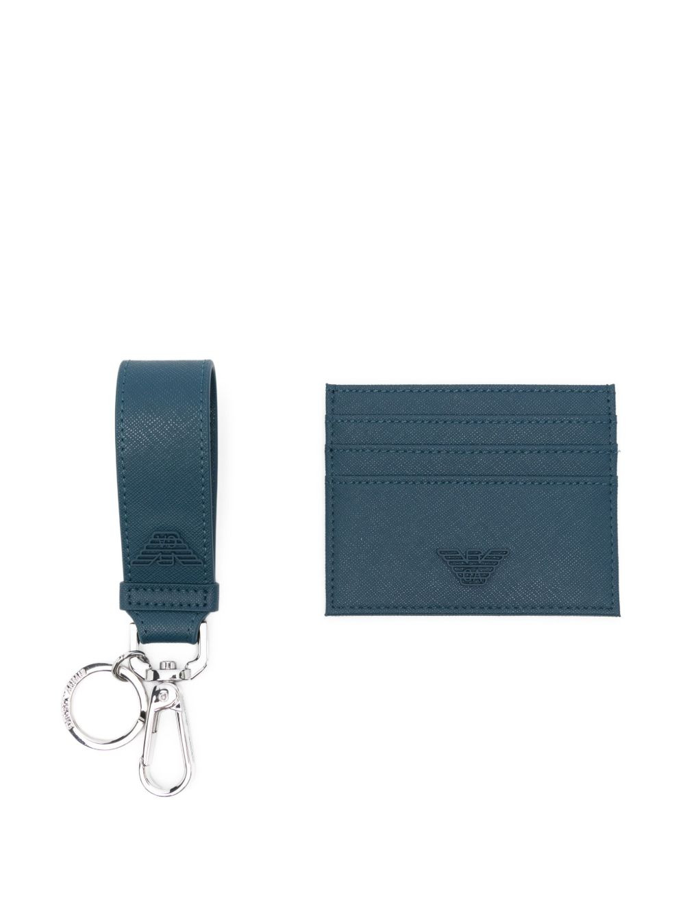 embossed-logo keyring cardholder - 1