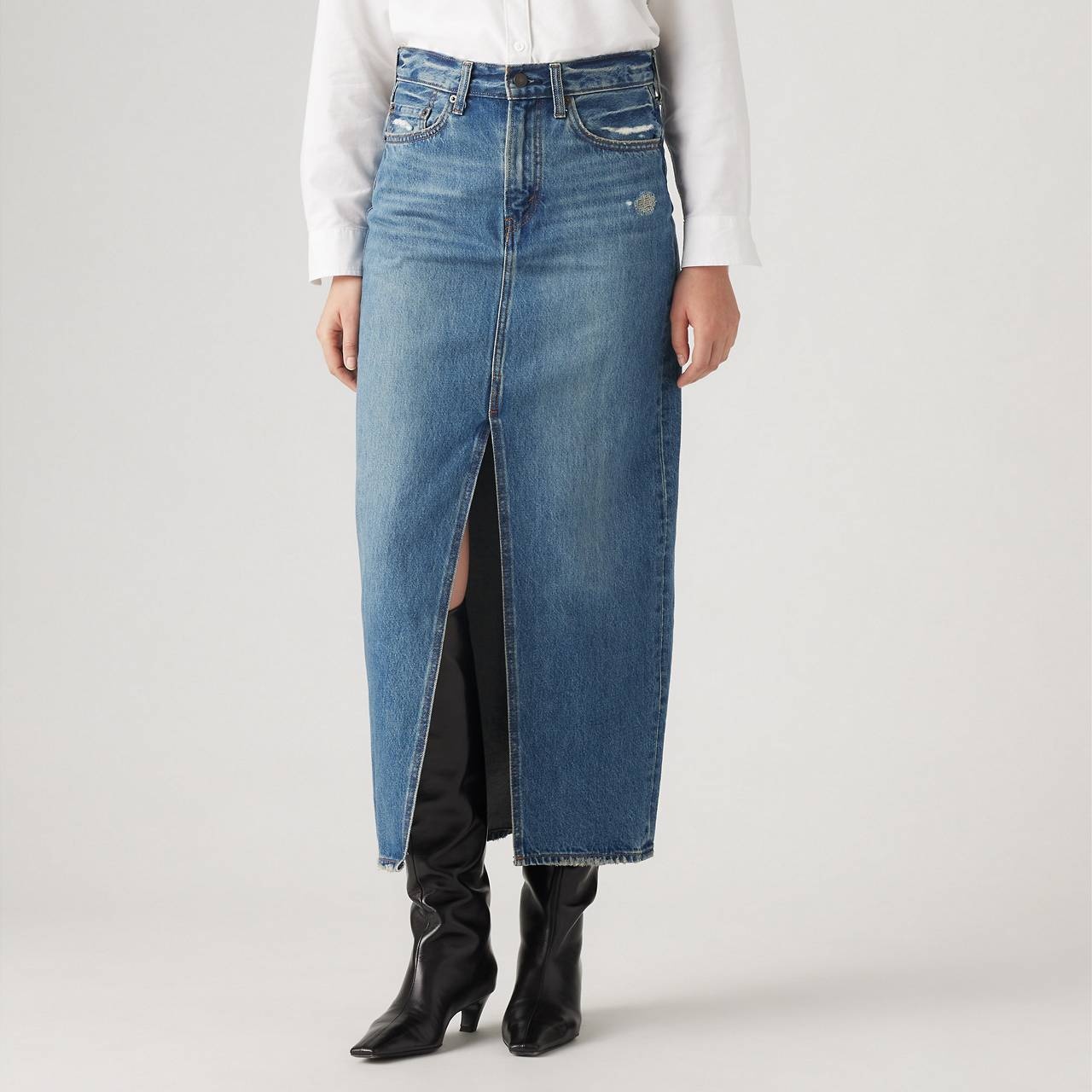 ANKLE COLUMN SKIRT - 4