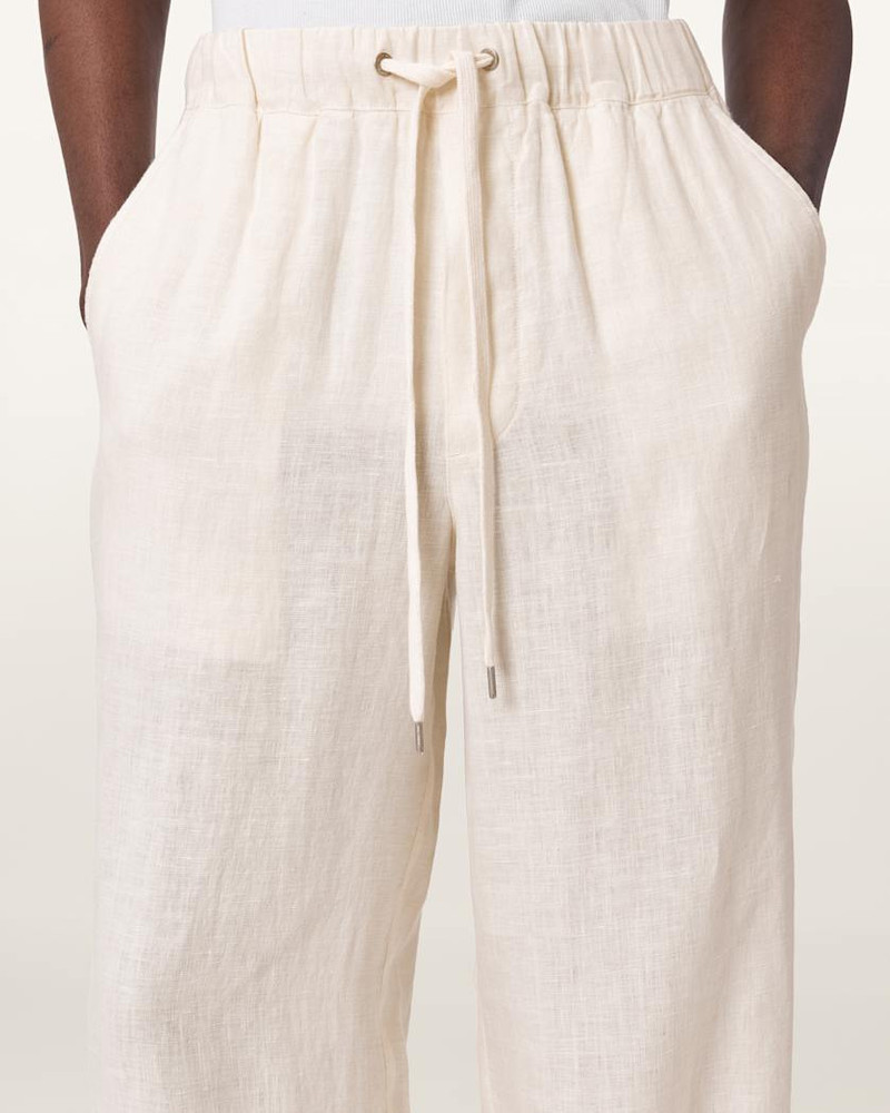 SHARP STRAIGHT LEG LINEN PANTS 4