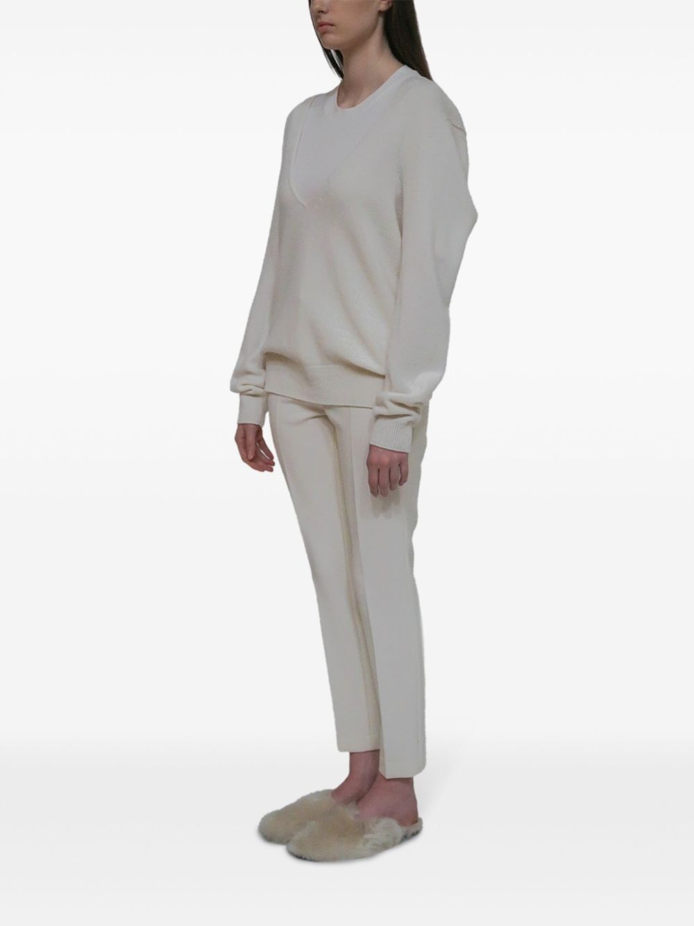 v-neck sweater - 3