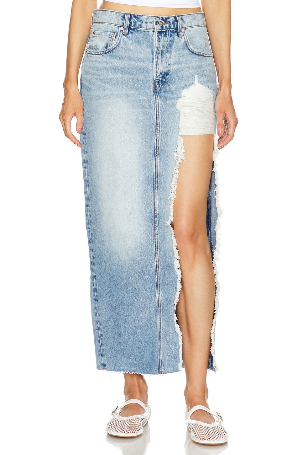Blanca Maxi Skirt With High Slit - 1