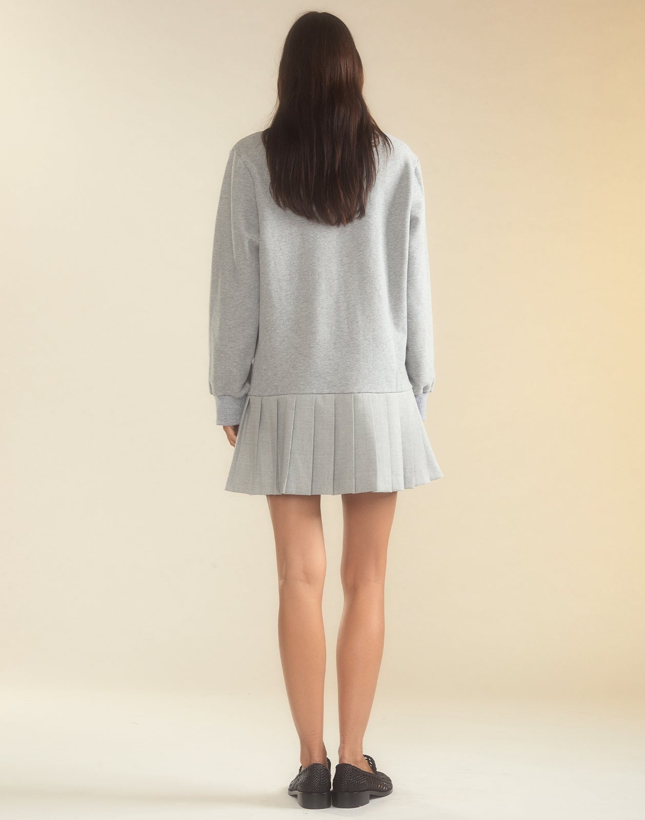 Preston Pleated Sweatshirt Dress - 6