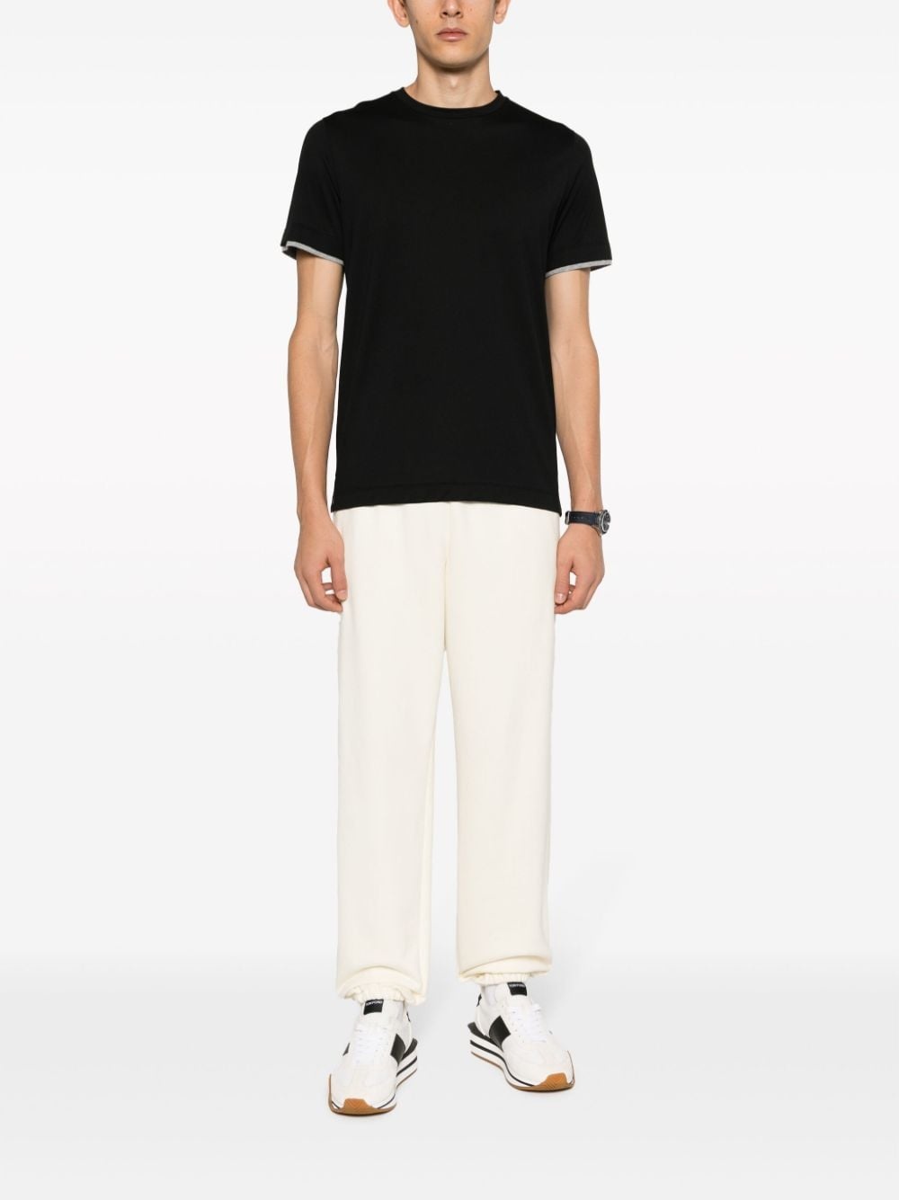 crew-neck cotton T-shirt - 2