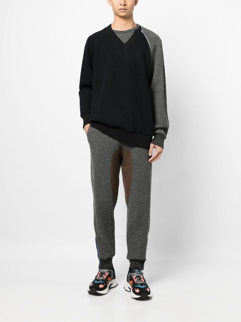 Kolor drawstring-waistband knitted trousers outlook
