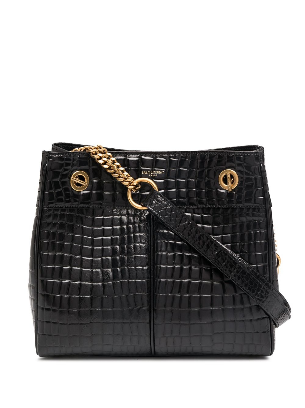 Claude crocodile-effect tote bag - 1