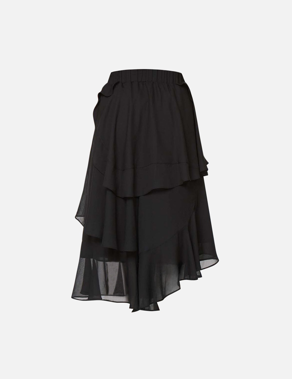 Asymmetric Layered Skirt - 2