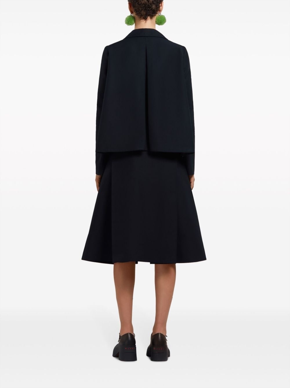 A-line cotton midi skirt - 4