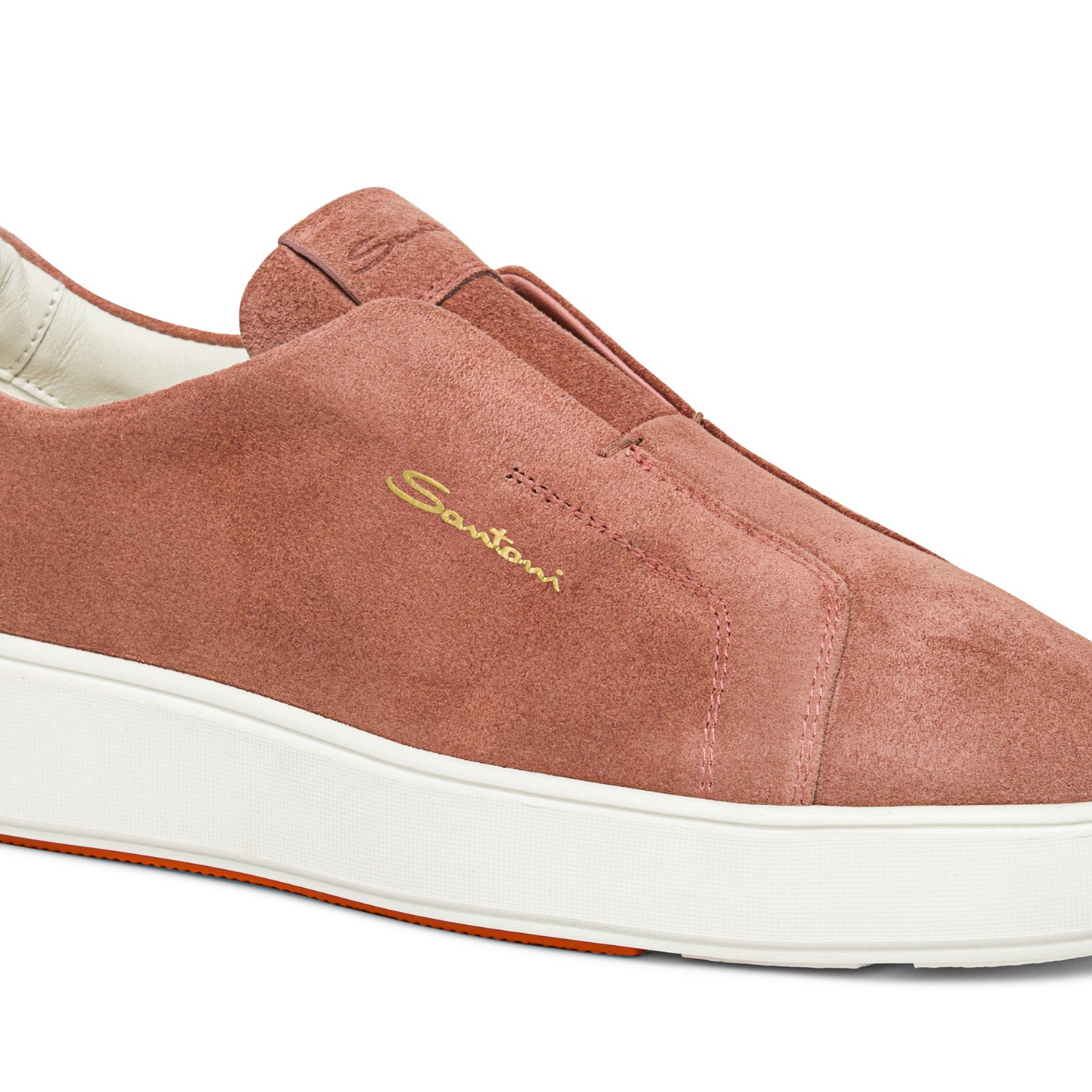 Women’s pink suede slip-on sneaker - 5