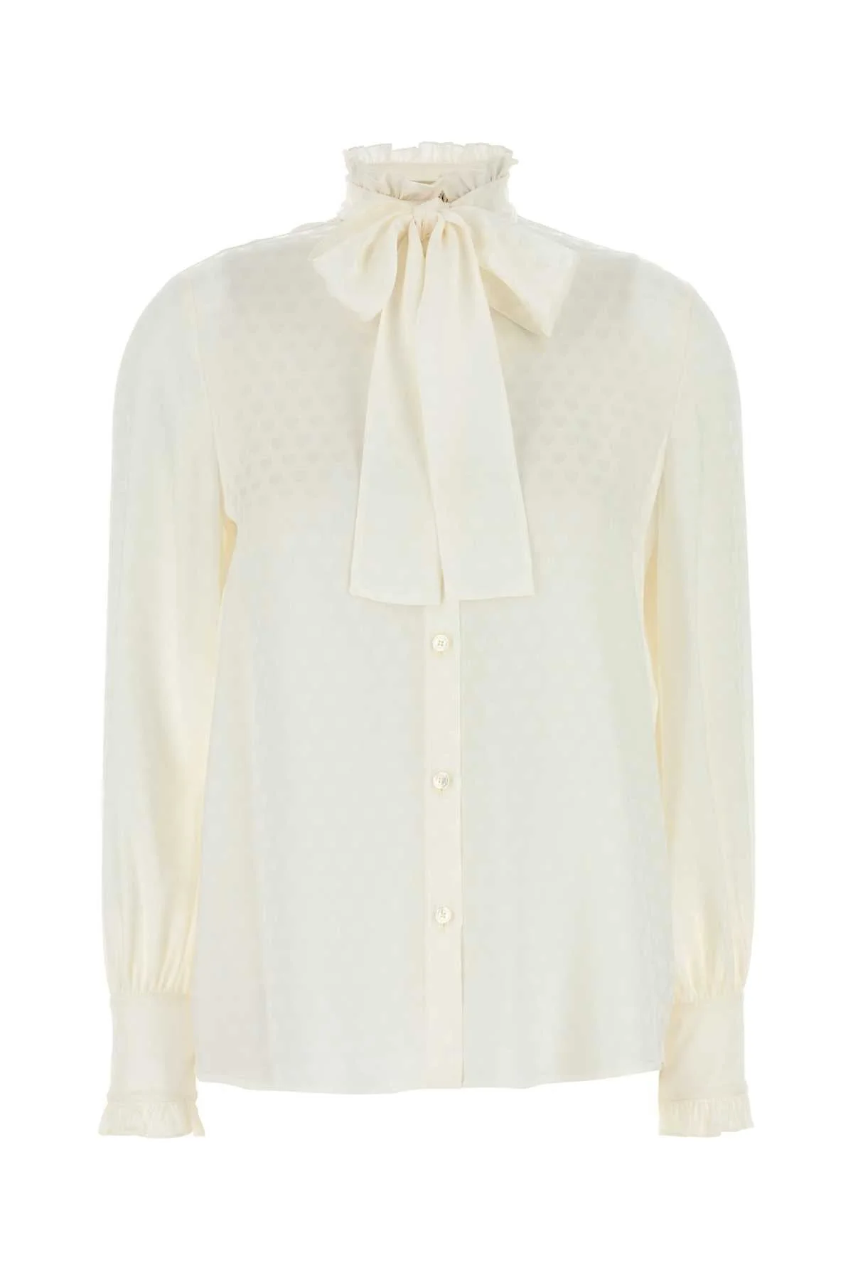 Valentino Garavani Women White Silk Shirt - 1